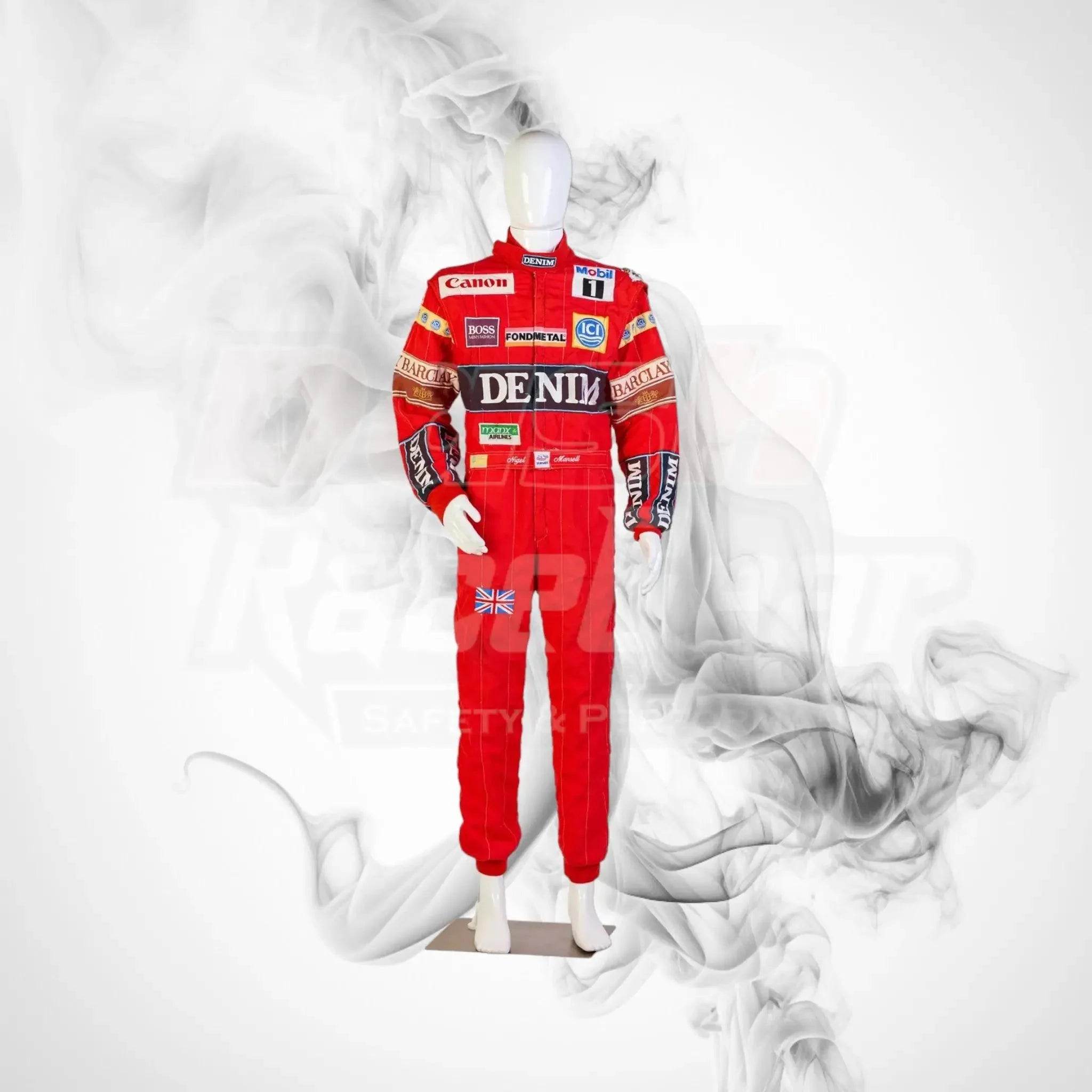 1988 Canon Williams Stand 21 Formula 1 NIGEL MANSELL’S Race Suit - Dash Racegear Store