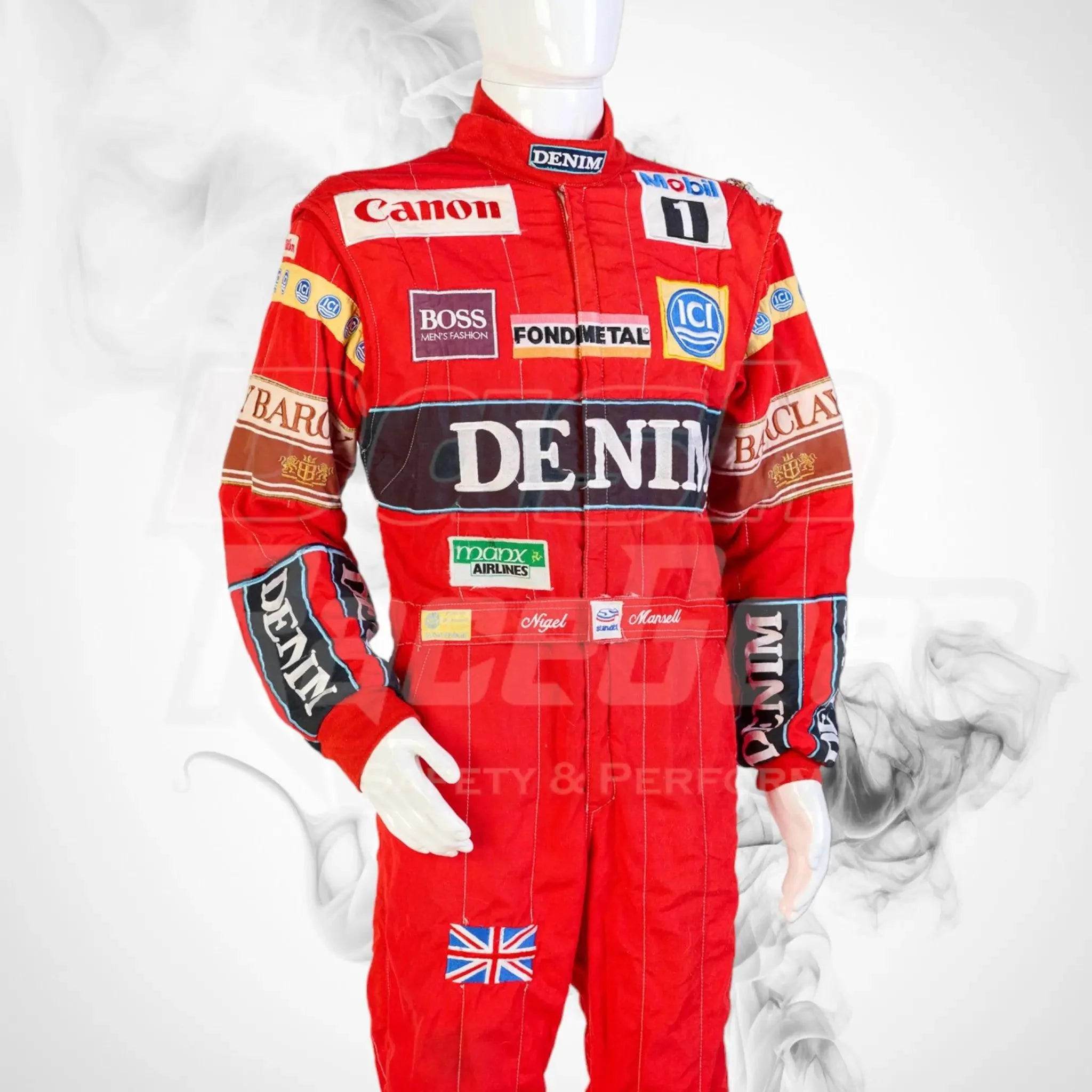 1988 Canon Williams Stand 21 Formula 1 NIGEL MANSELL’S Race Suit - Dash Racegear Store