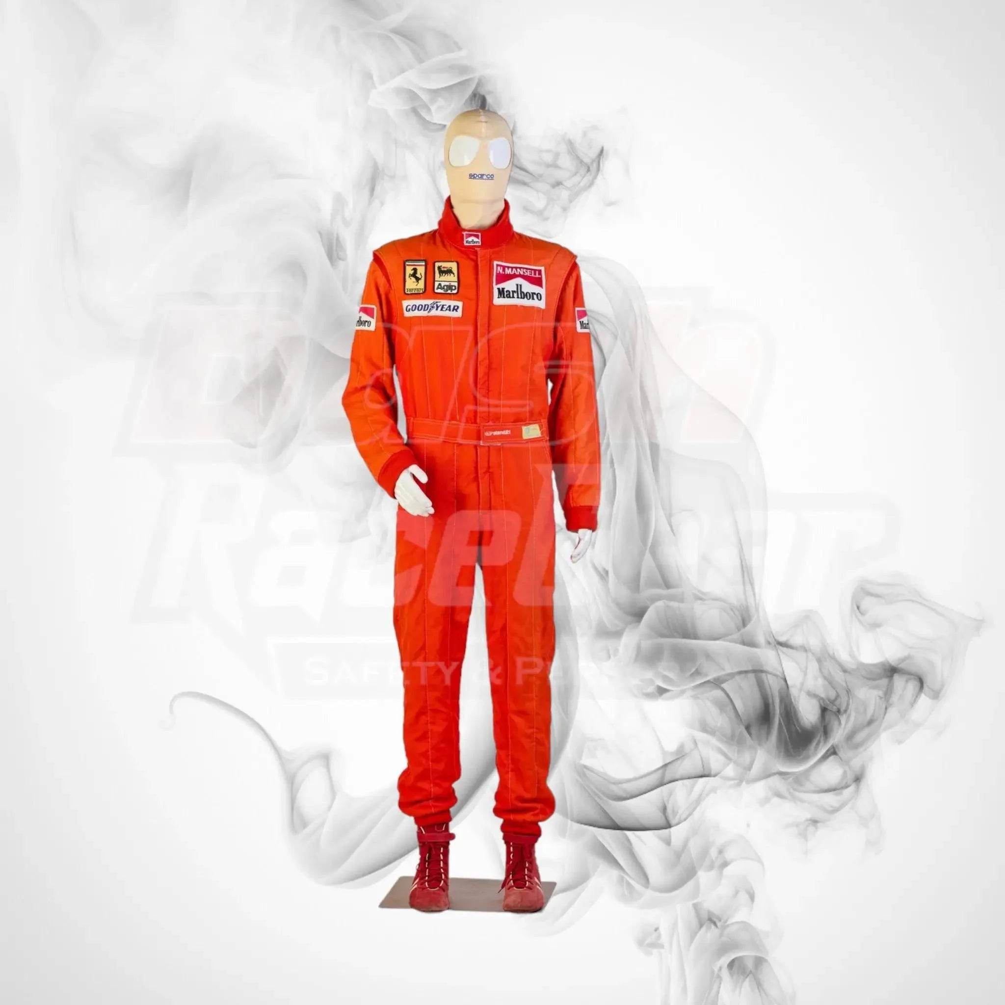 1989 Scuderia Ferrari Stand 21 Formula 1 NIGEL MANSELL’S Race Suit - Dash Racegear Store