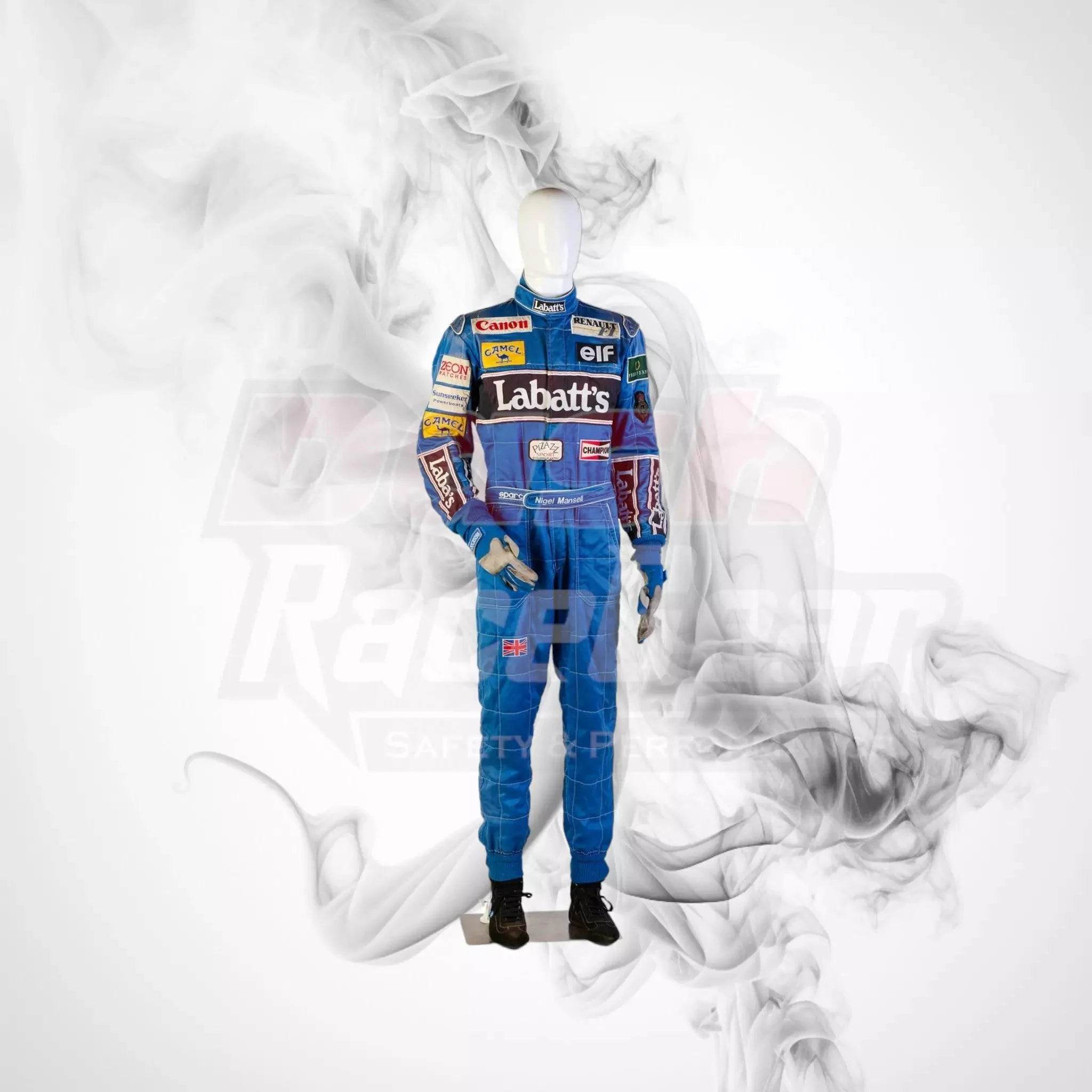 1992 Canon Williams Renault Sparco Formula 1 NIGEL MANSELL’S Race Suit - Dash Racegear Store