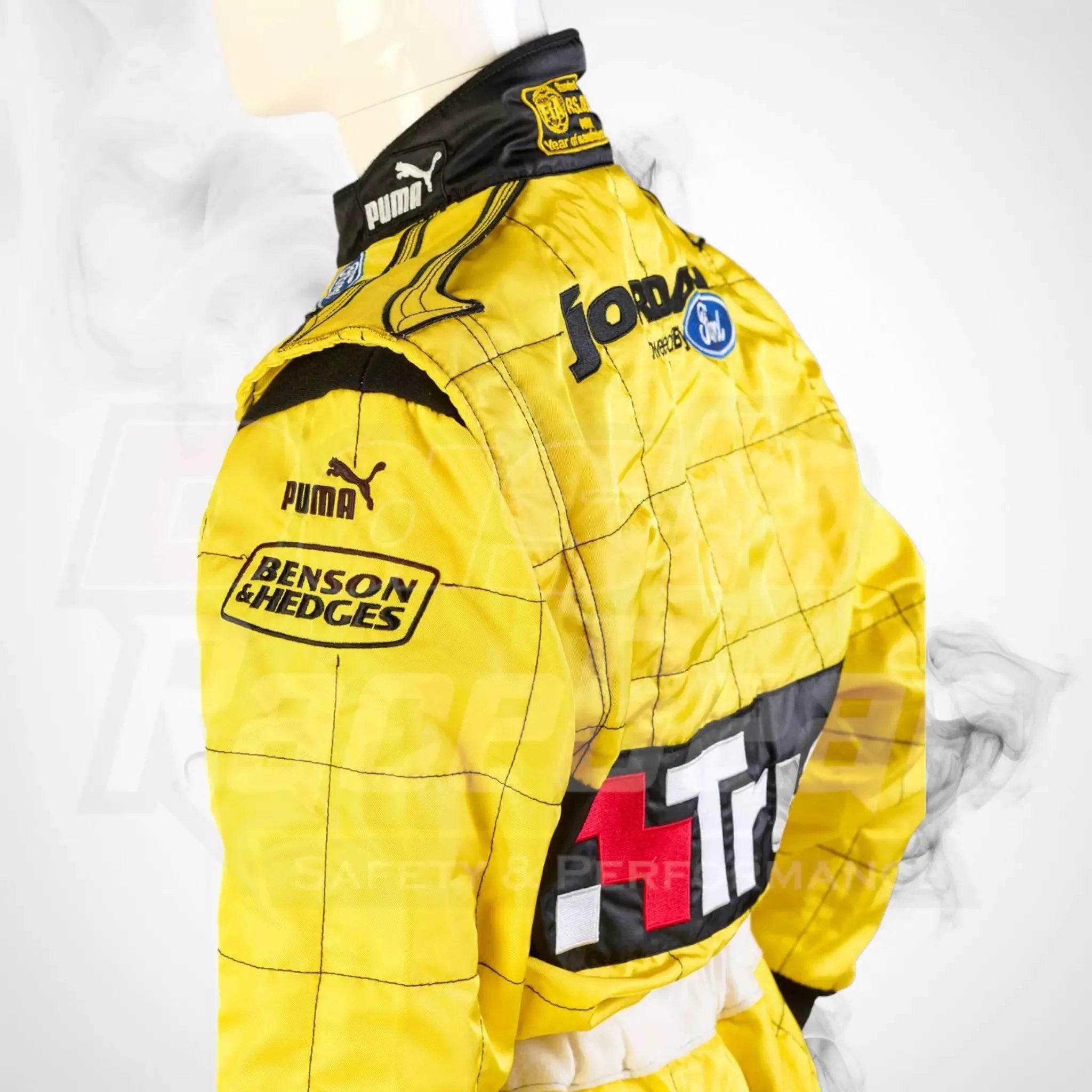 2004 Jordan Ford Benson & Hedges Sparco Formula 1 NIGEL MANSELL’S Race Suit - Dash Racegear Store