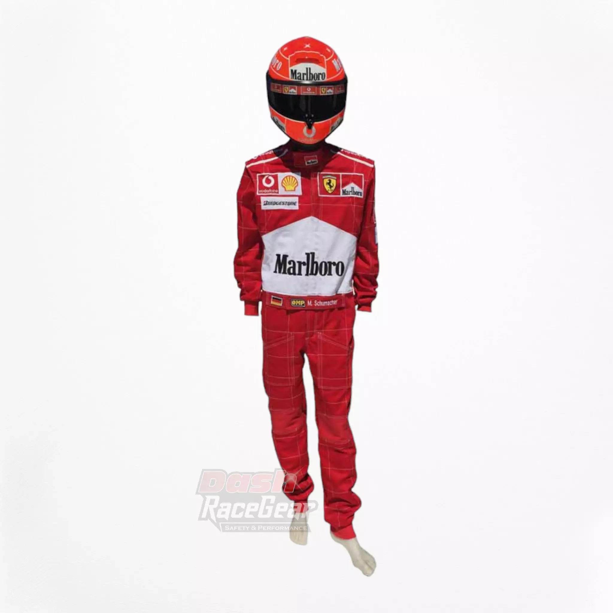 2004 Michael Schumacher Ferrari F1 Embroidered Racing Suit - Dash Racegear Store