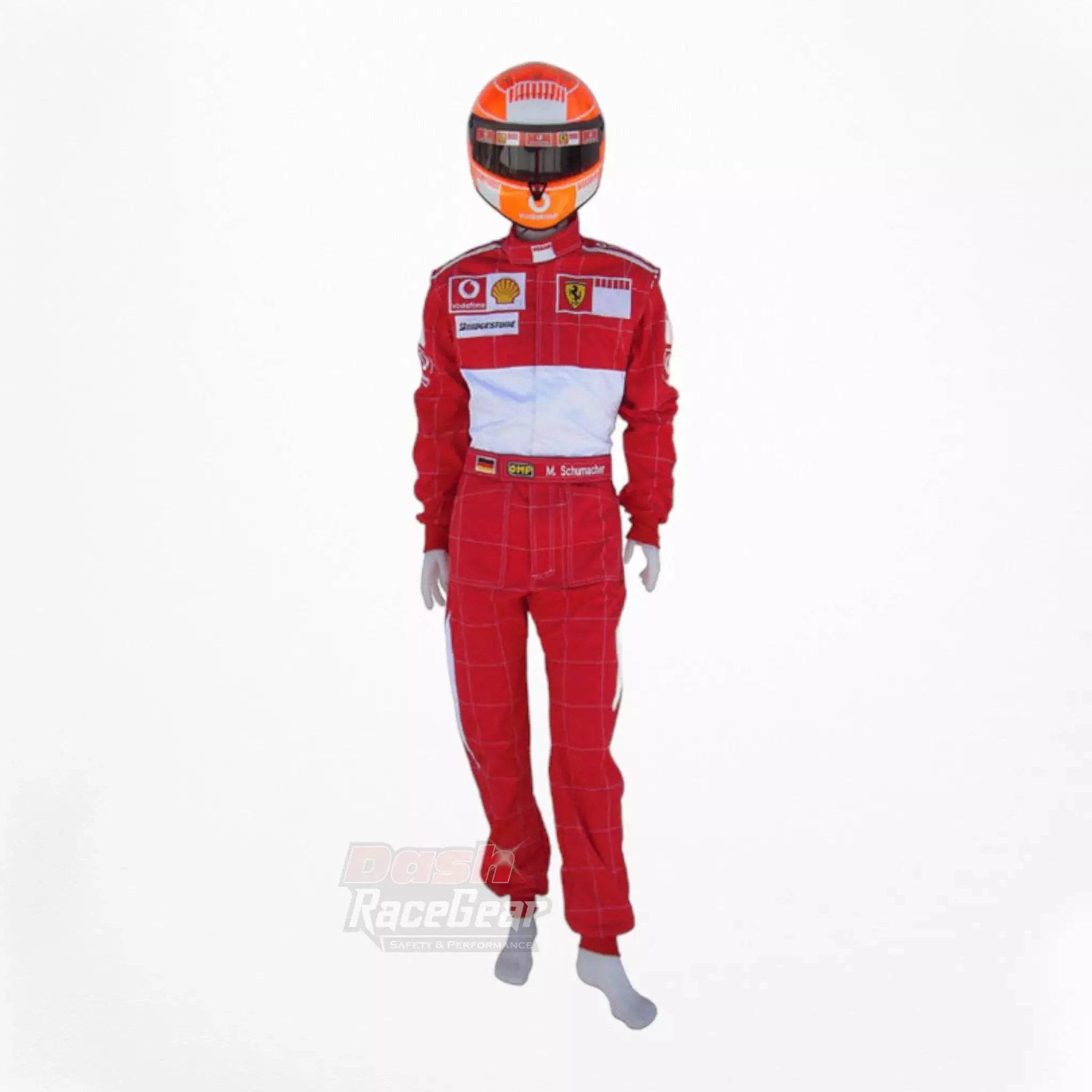 2006 Michael Schumacher BAR CODE Ferrari F1 Embroidered Racing Suit - Dash Racegear Store