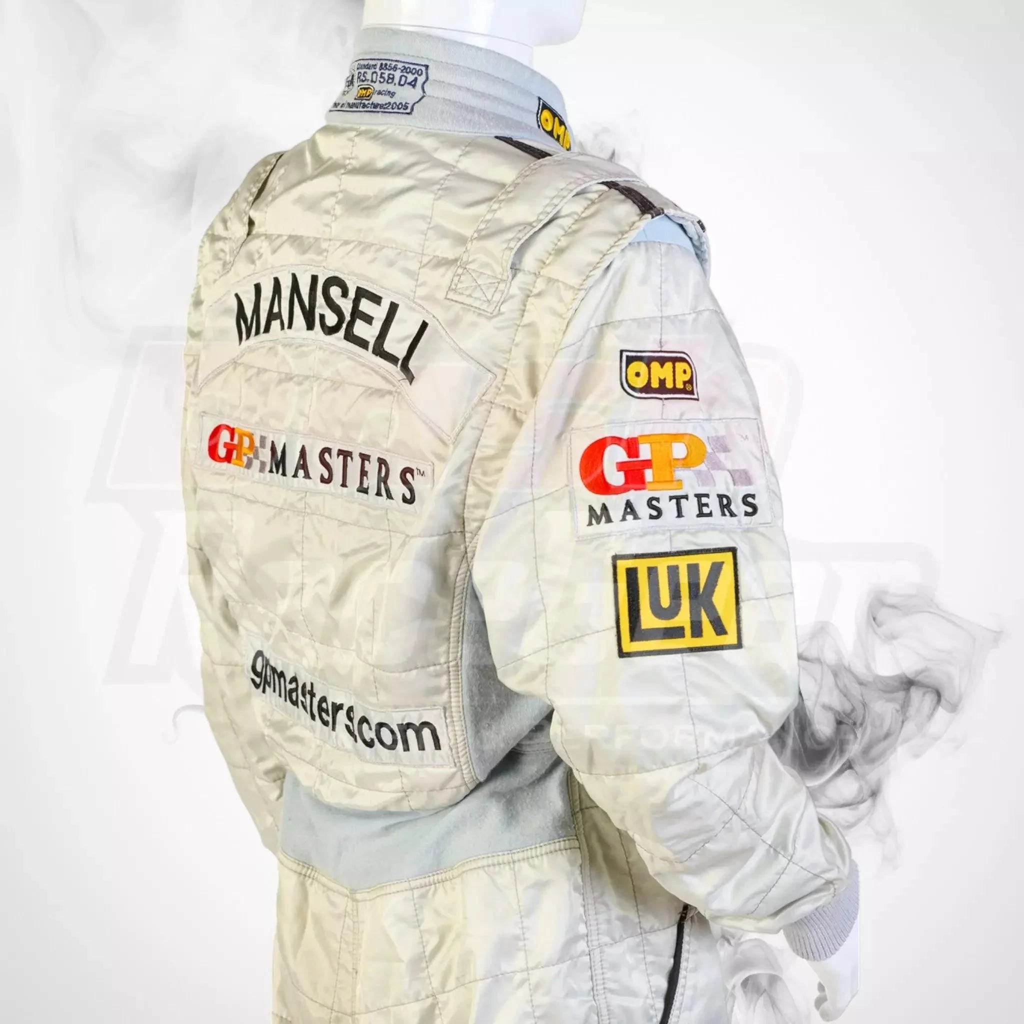 2006 OMP GP Masters NIGEL MANSELL’S Race Suit - Dash Racegear Store