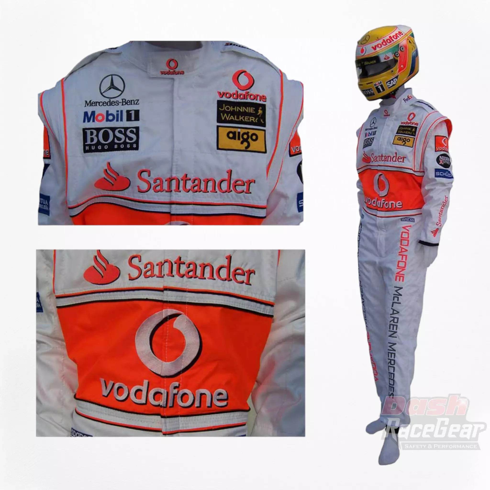 2007 Fernando Alonso McLaren F1 Embroidered Racing Suit - Dash Racegear Store