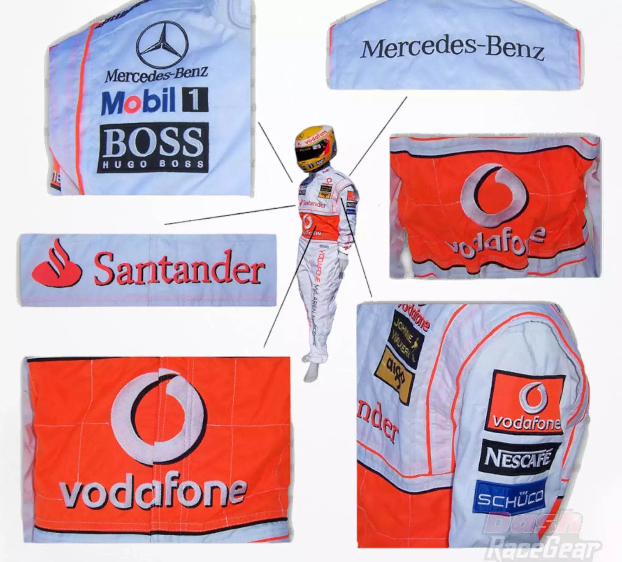 2007 Fernando Alonso McLaren F1 Embroidered Racing Suit - Dash Racegear Store