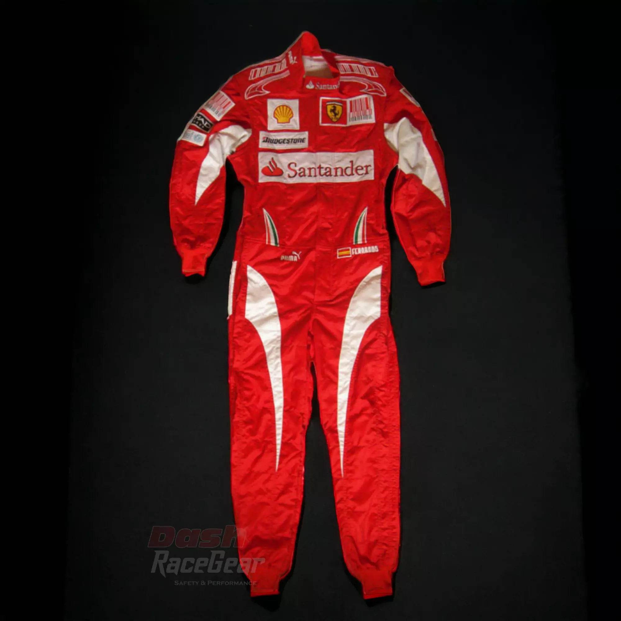 2010 Fernando Alonso Ferrari F1 Embroidered Racing Suit - Dash Racegear Store