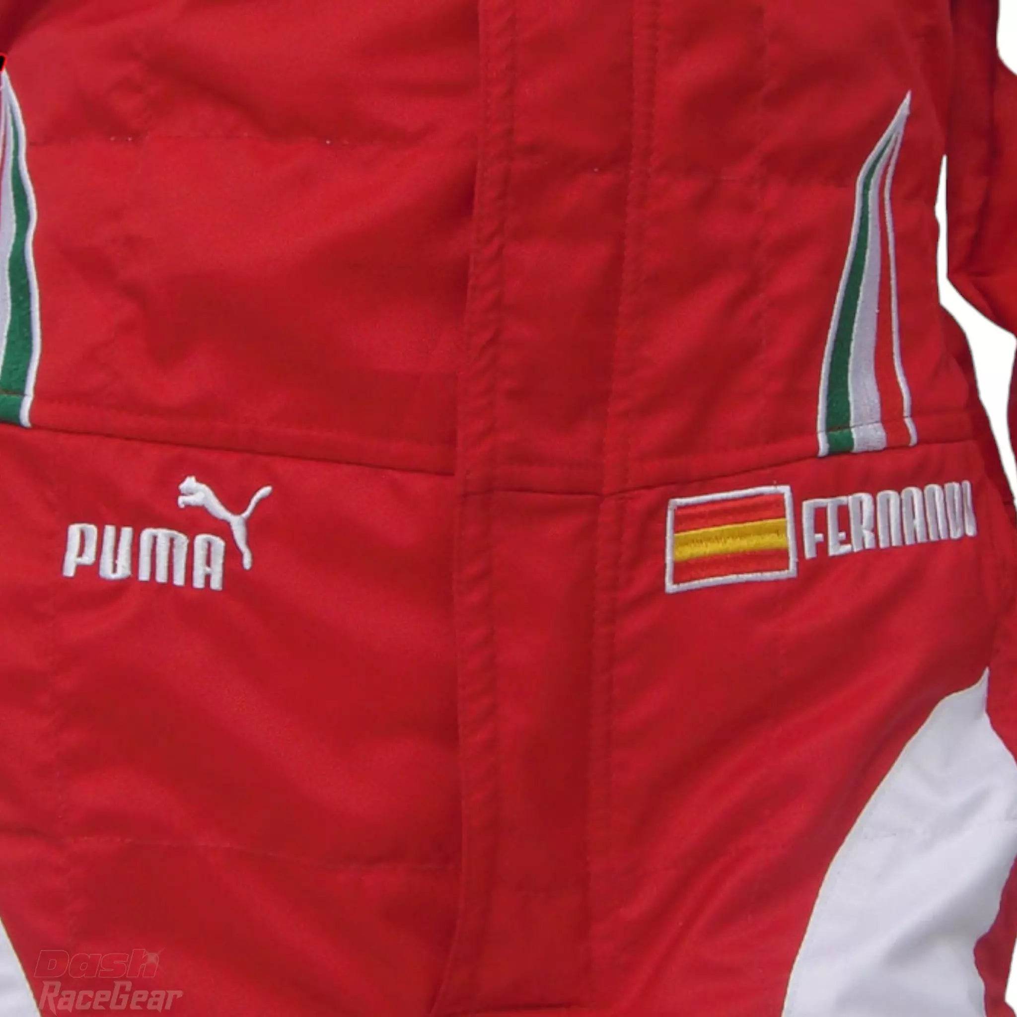 2010 Fernando Alonso Ferrari F1 Embroidered Racing Suit - Dash Racegear Store