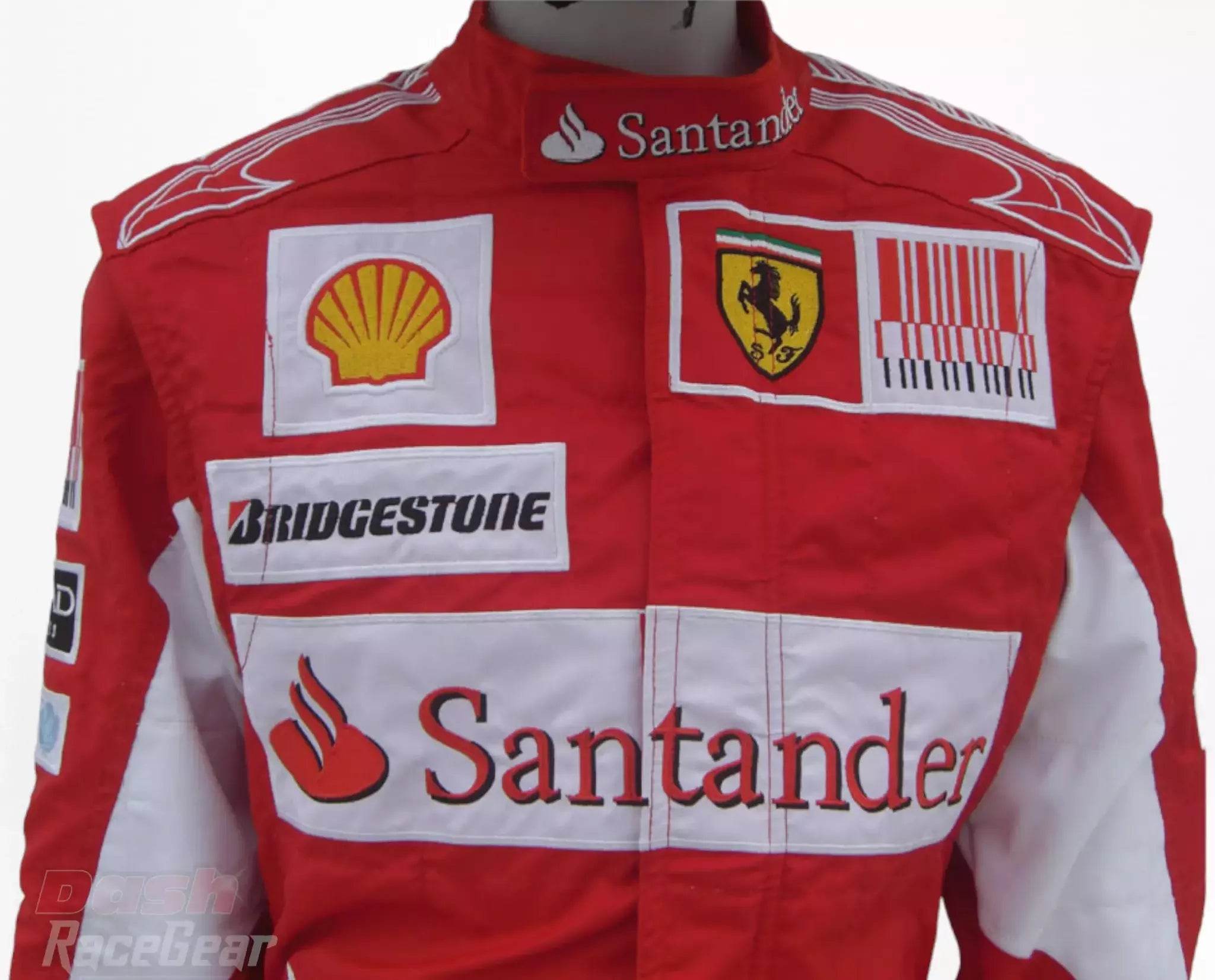 2010 Fernando Alonso Ferrari F1 Embroidered Racing Suit - Dash Racegear Store