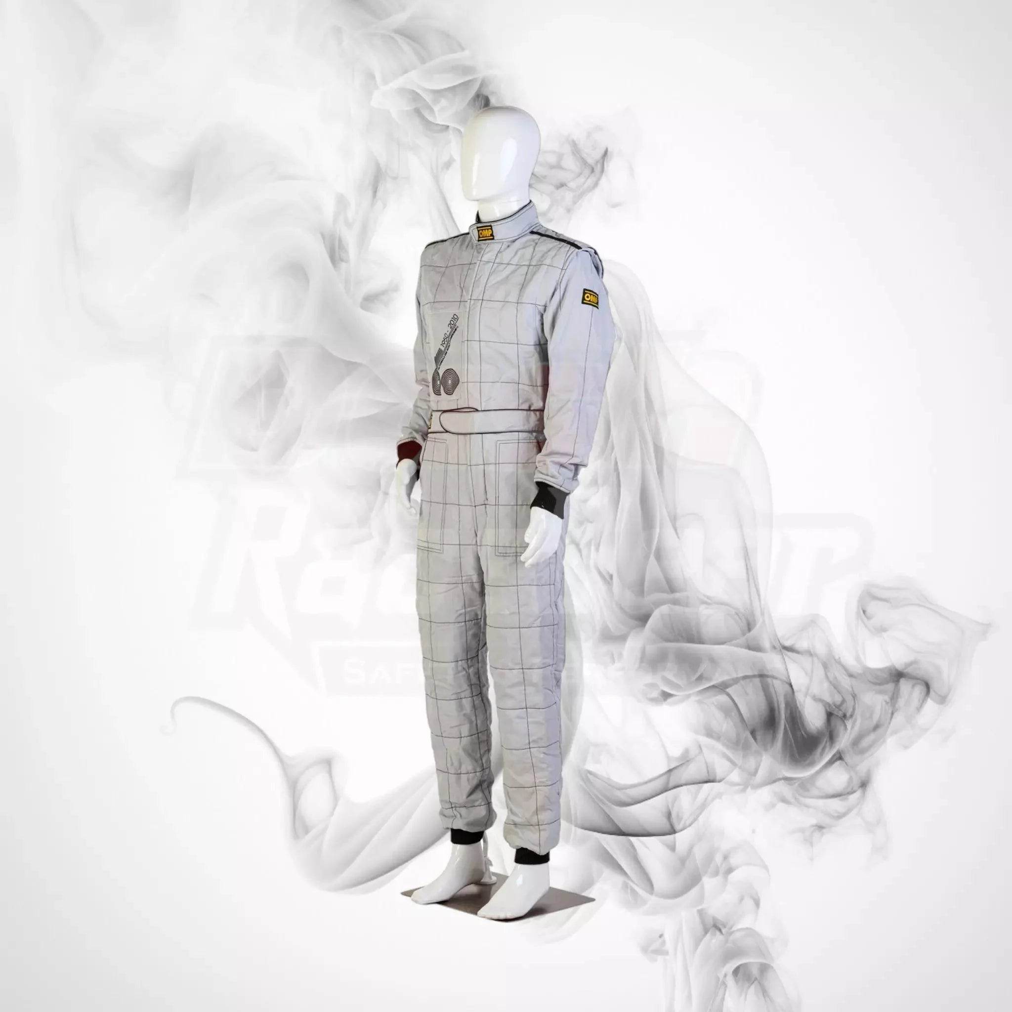 2010 Formula 1 50th Anniversary Bahrain Grand Prix Demonstration OMP NIGEL MANSELL’S Race Suit - Dash Racegear Store