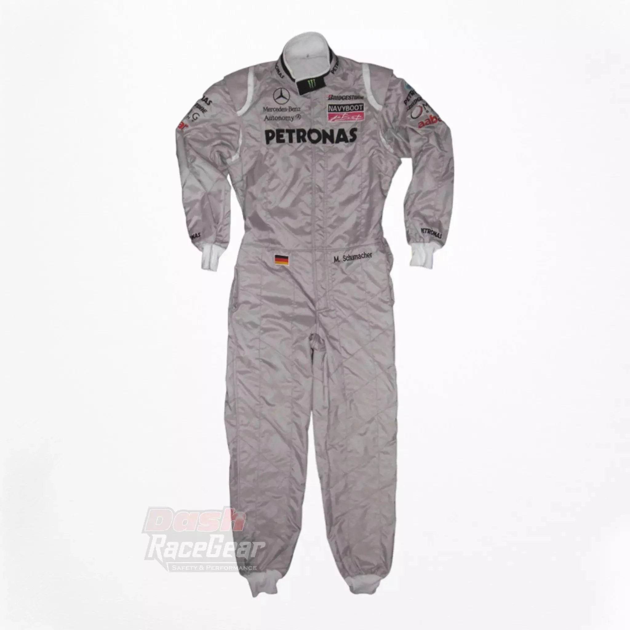 2010 Michael Schumacher Mercedes Benz F1 Embroiderd Race Suit - Dash Racegear Store