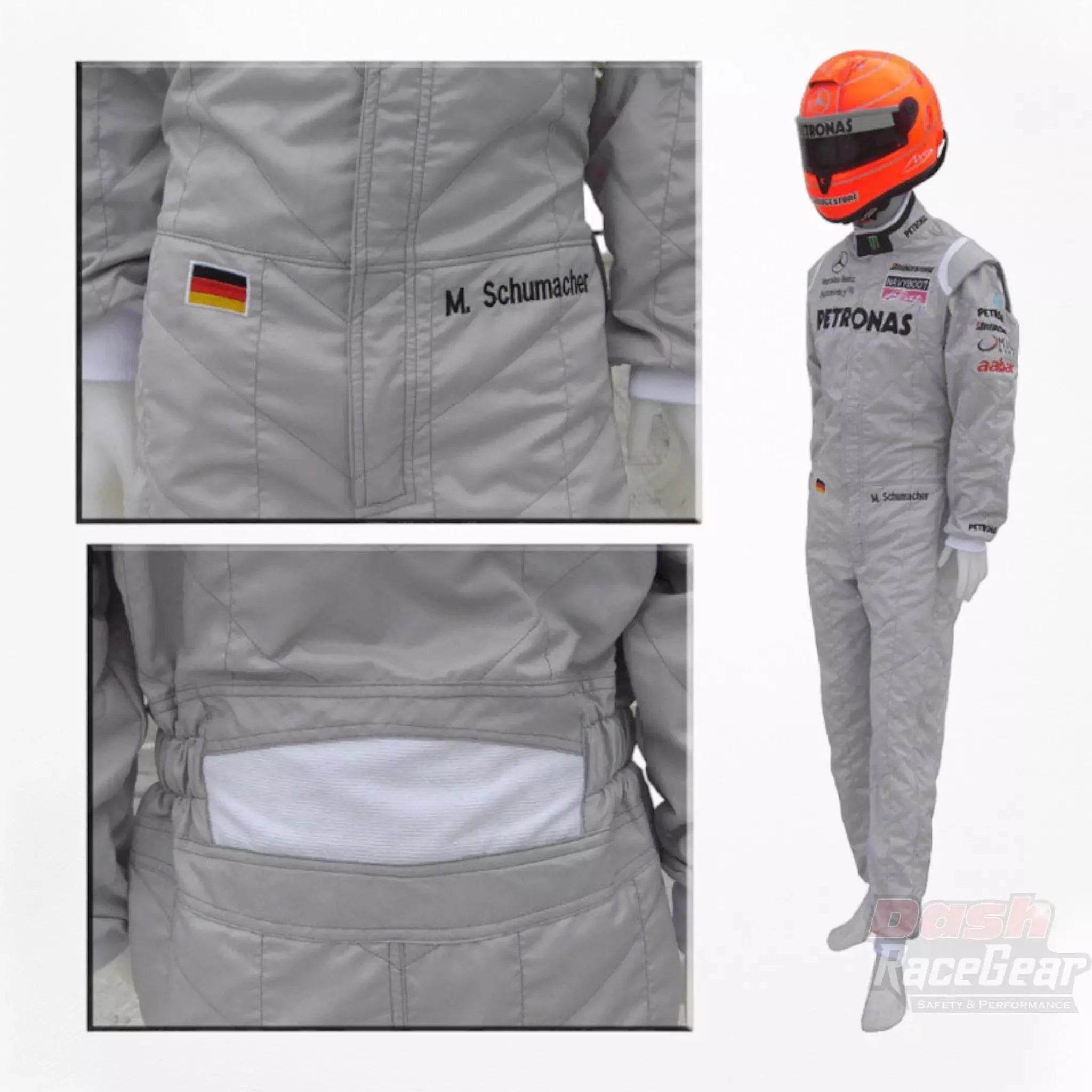 2010 Michael Schumacher Mercedes Benz F1 Embroiderd Race Suit - Dash Racegear Store