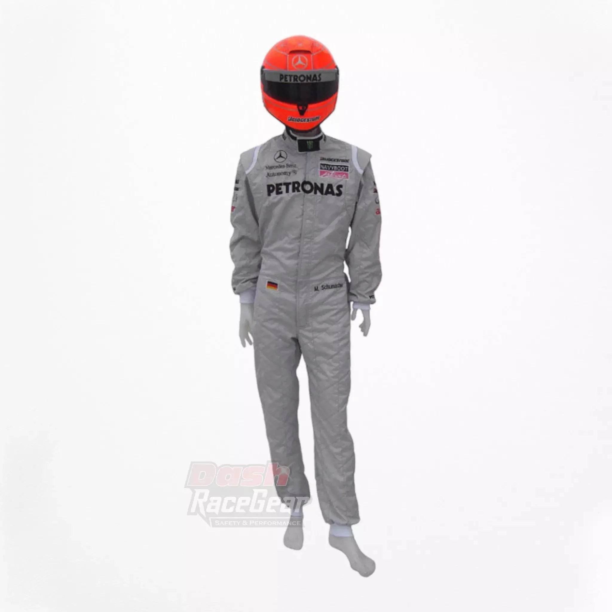 2010 Michael Schumacher Mercedes Benz F1 Embroiderd Race Suit - Dash Racegear Store