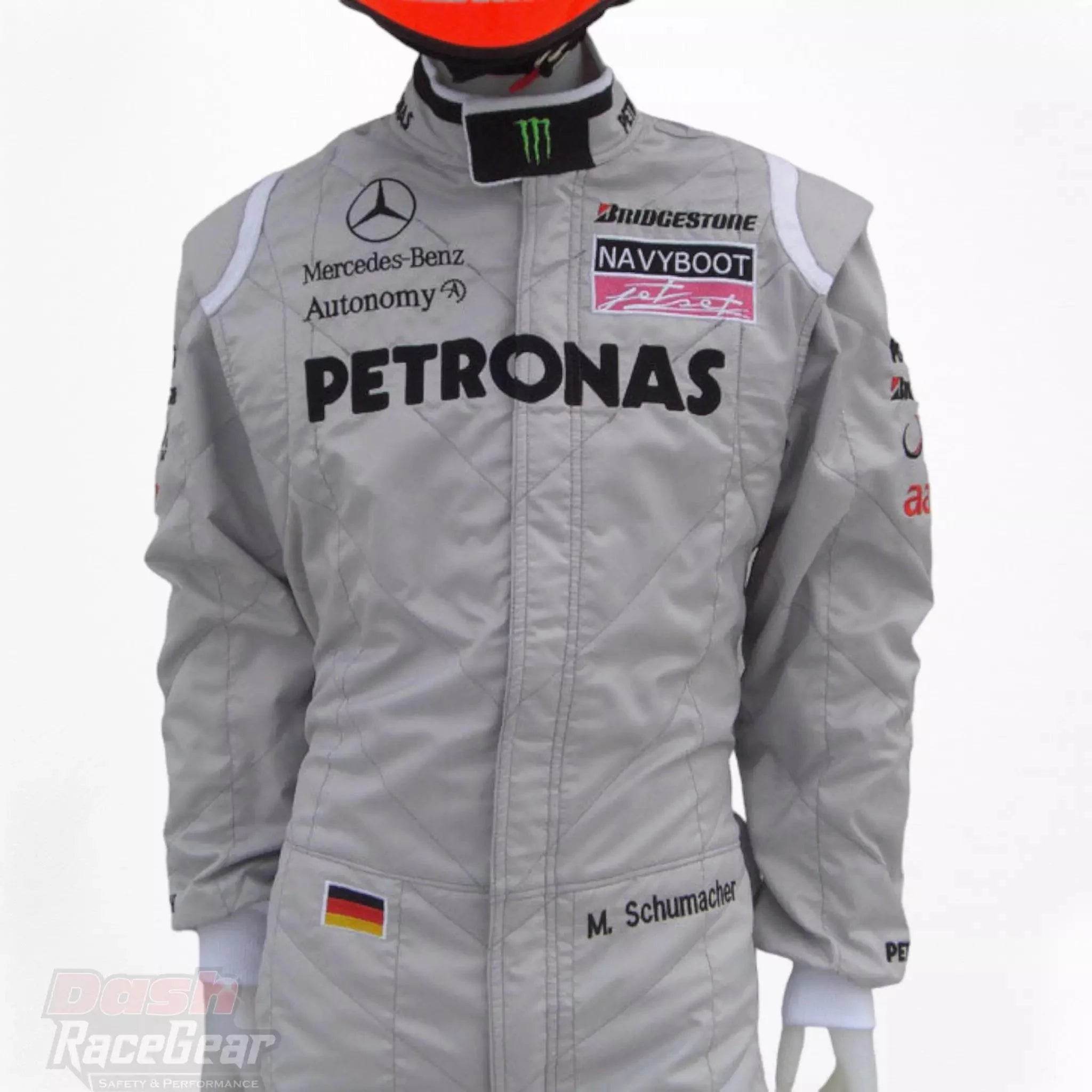 2010 Michael Schumacher Mercedes Benz F1 Embroiderd Race Suit - Dash Racegear Store