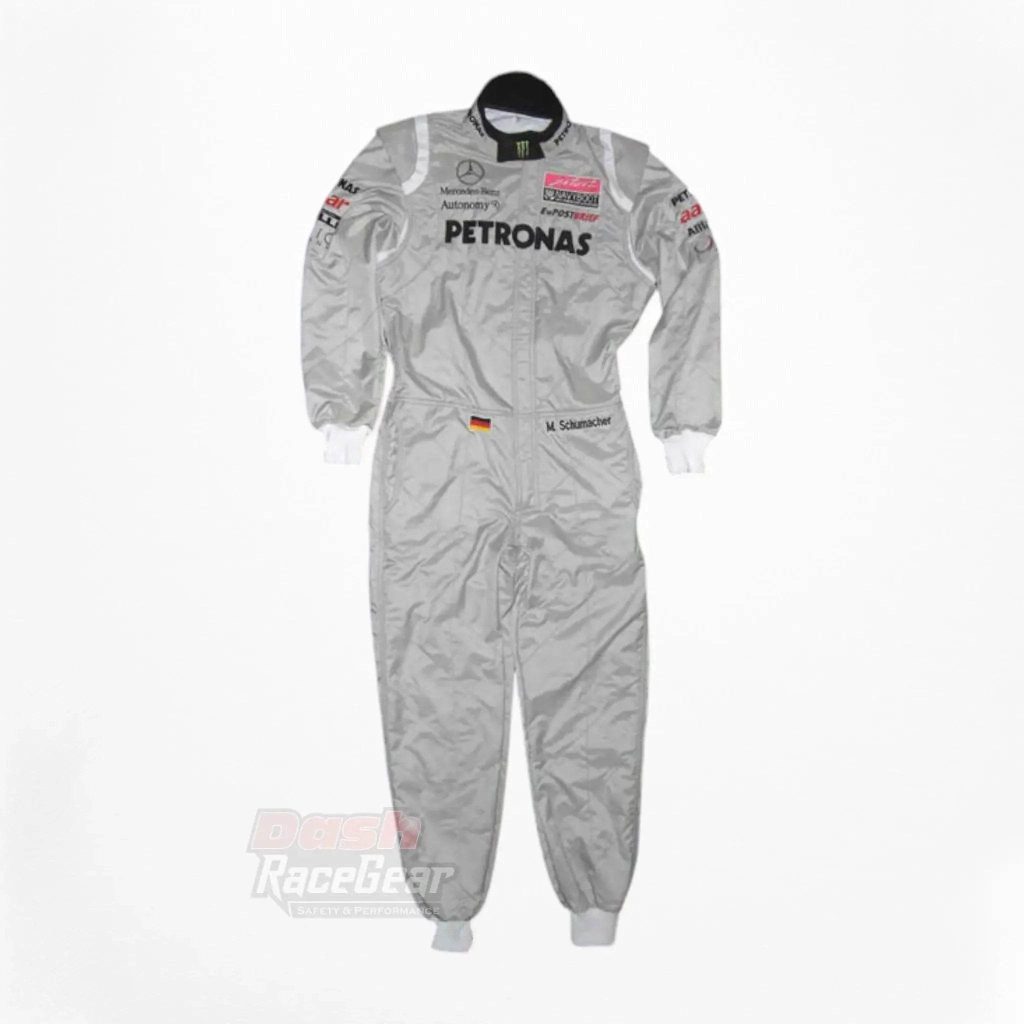 2011 Michael Schumacher Mercedes Benz F1 Embroidered Race Suit - Dash Racegear Store