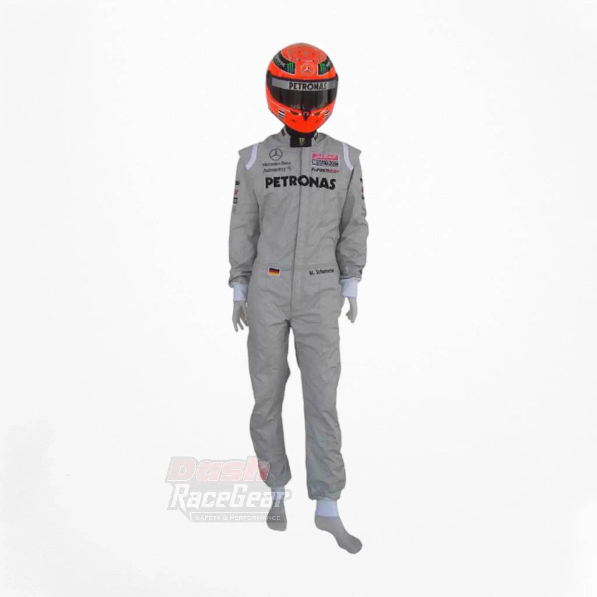 2011 Michael Schumacher Mercedes Benz F1 Embroidered Race Suit - Dash Racegear Store
