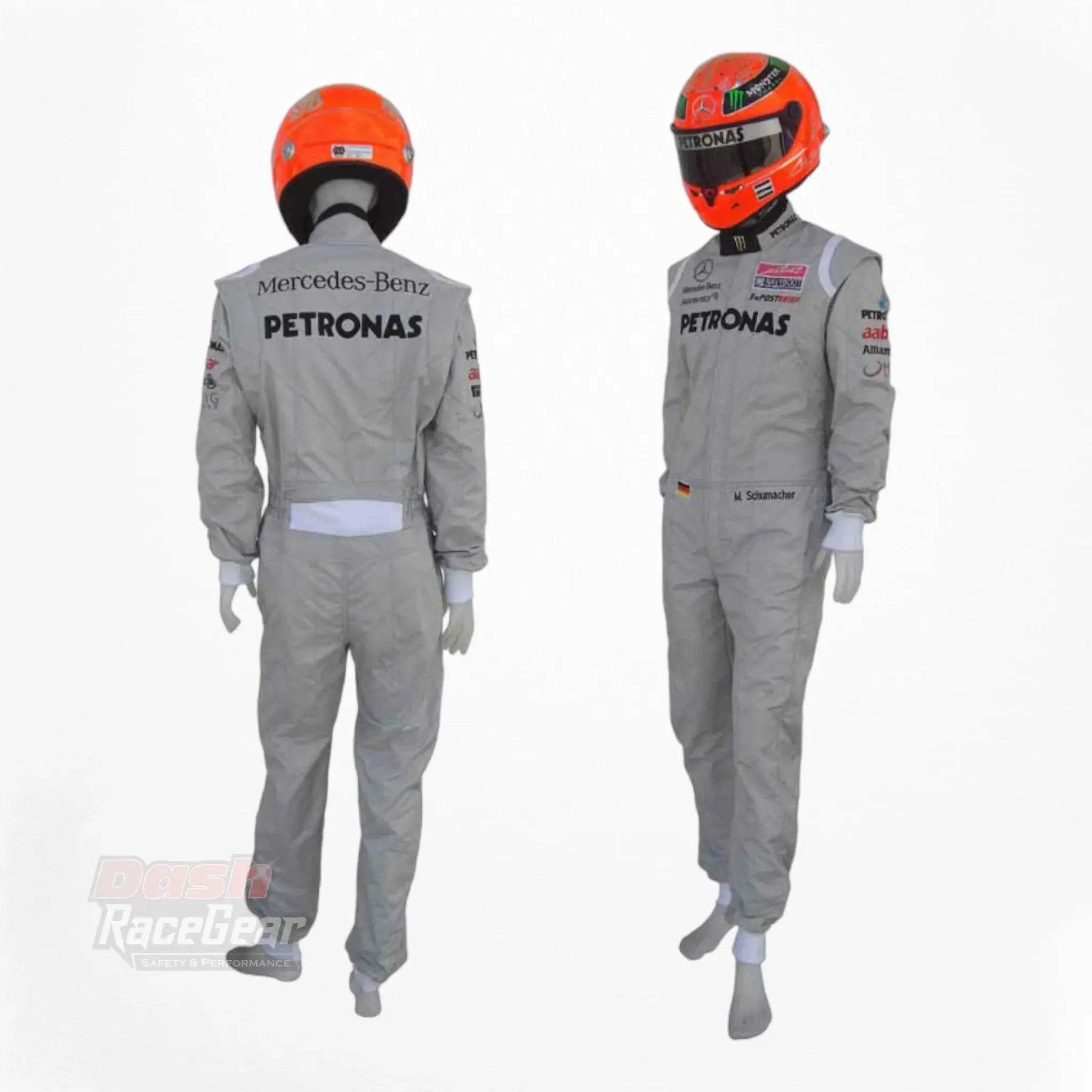 2011 Michael Schumacher Mercedes Benz F1 Embroidered Race Suit - Dash Racegear Store