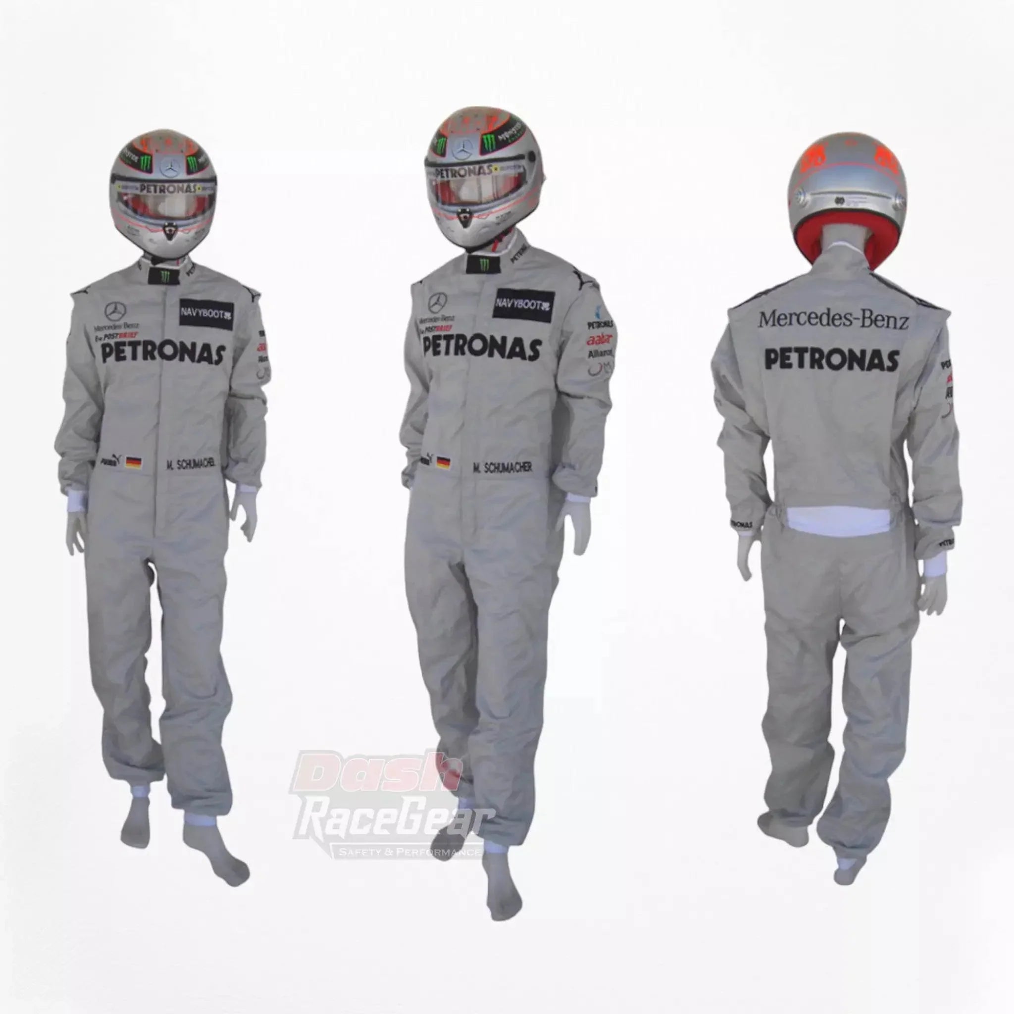 2012 Michael Schumacher Mercedes Benz F1 Embroidered Race Suit
