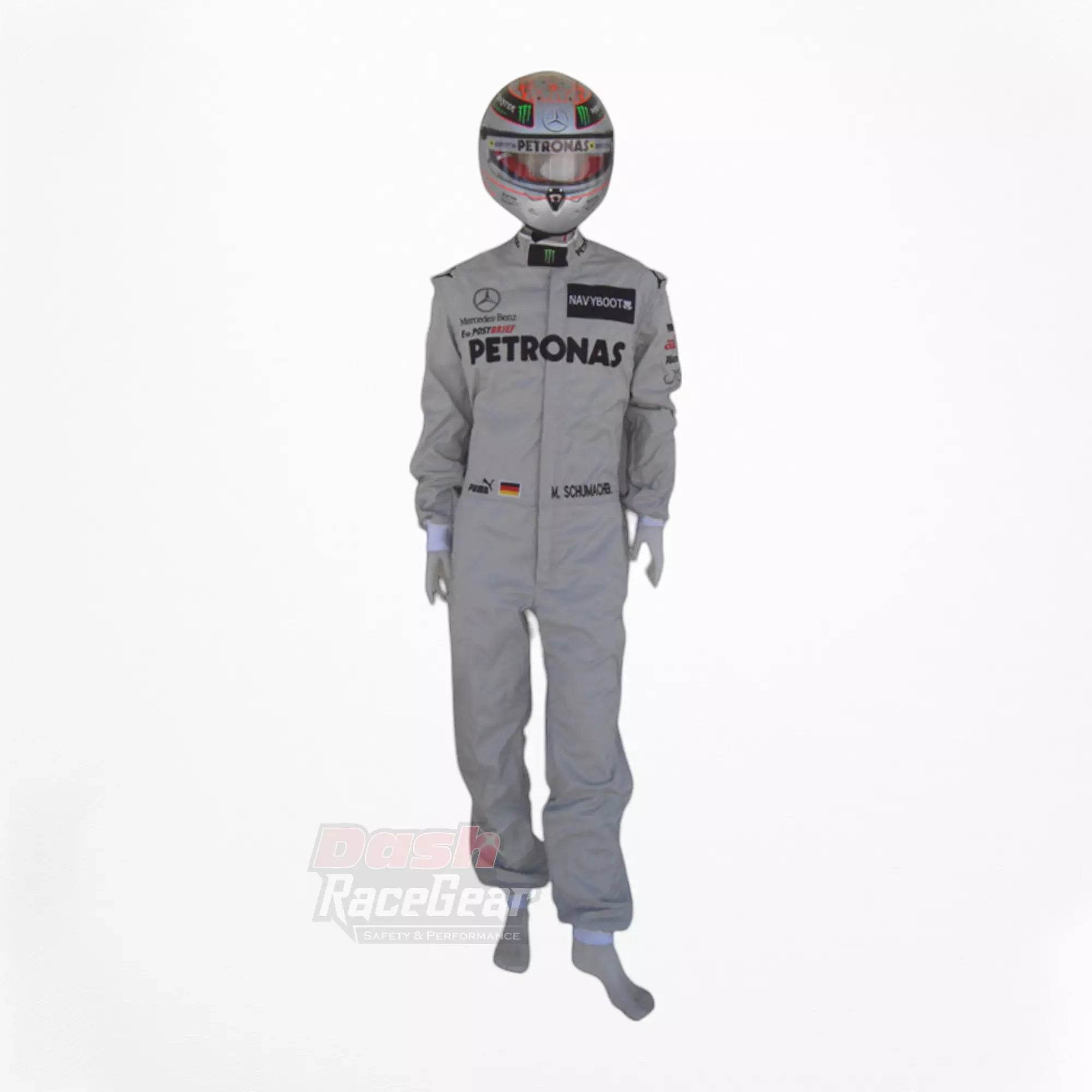 2012 Michael Schumacher Mercedes Benz F1 Embroidered Race Suit - Dash Racegear Store