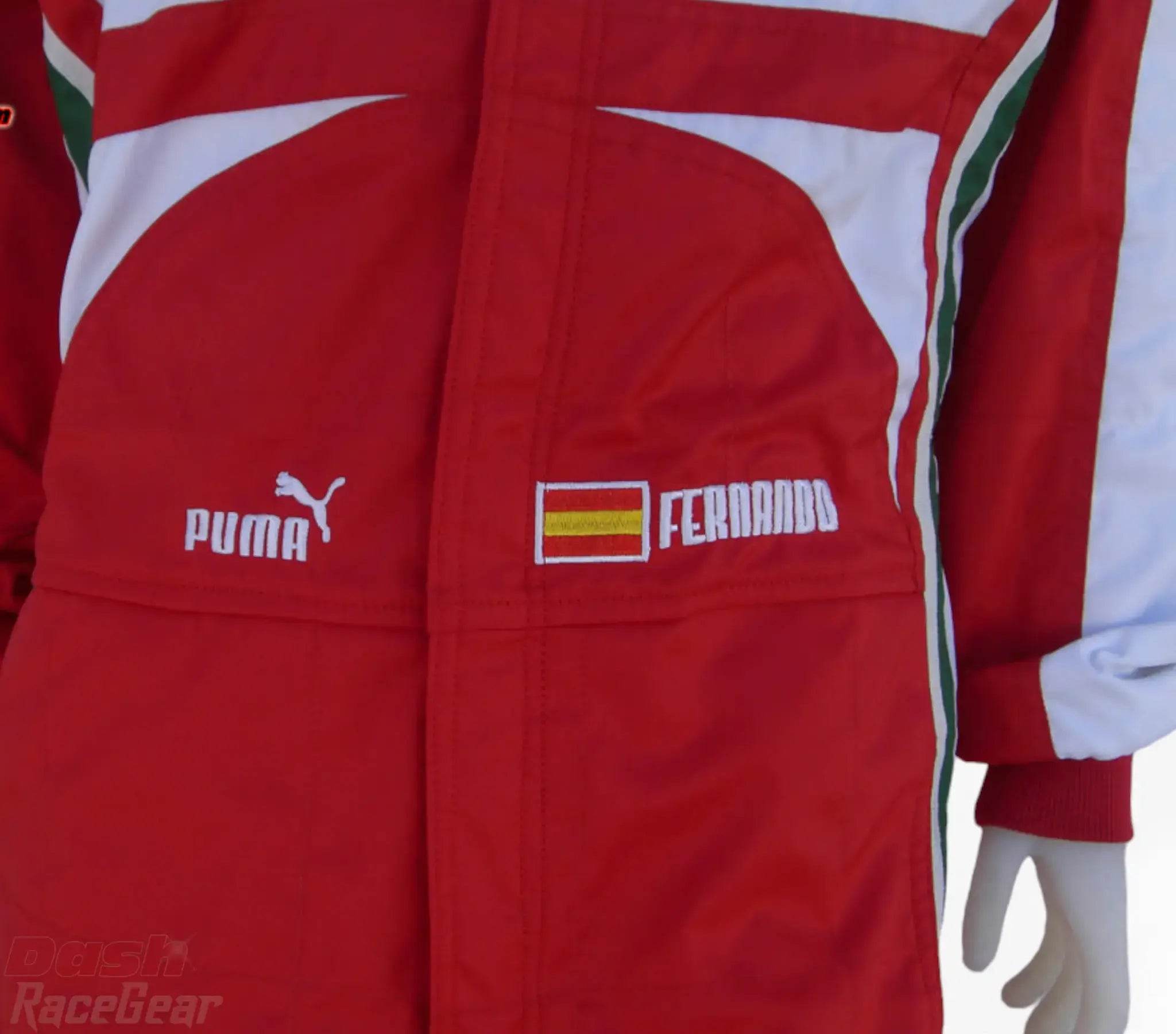 2013 Fernando Alonso Ferrari F1 Embroidered Racing Suit - Dash Racegear Store