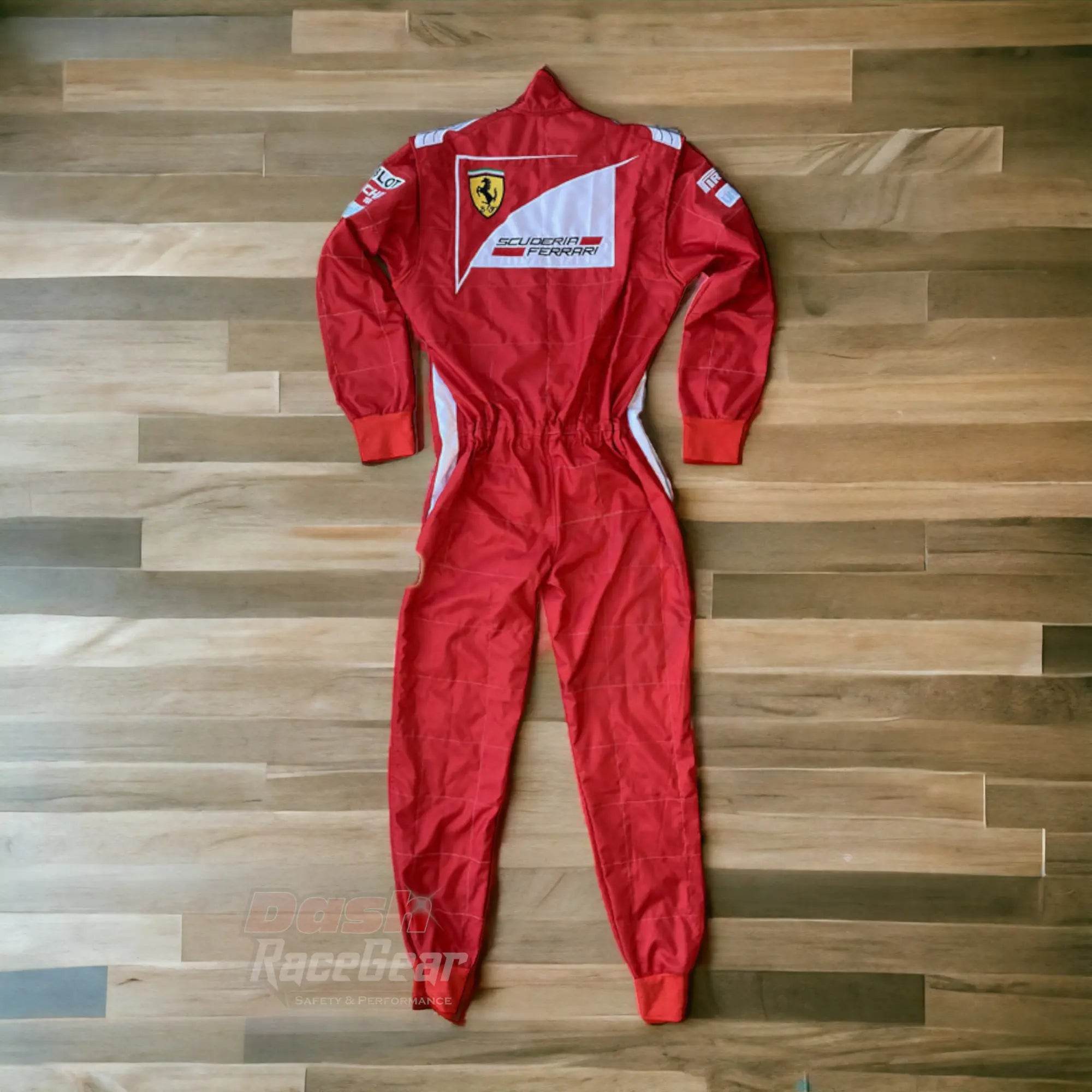 2014 Fernando Alonso Ferrari F1 Embroidered Racing Suit - Dash Racegear Store