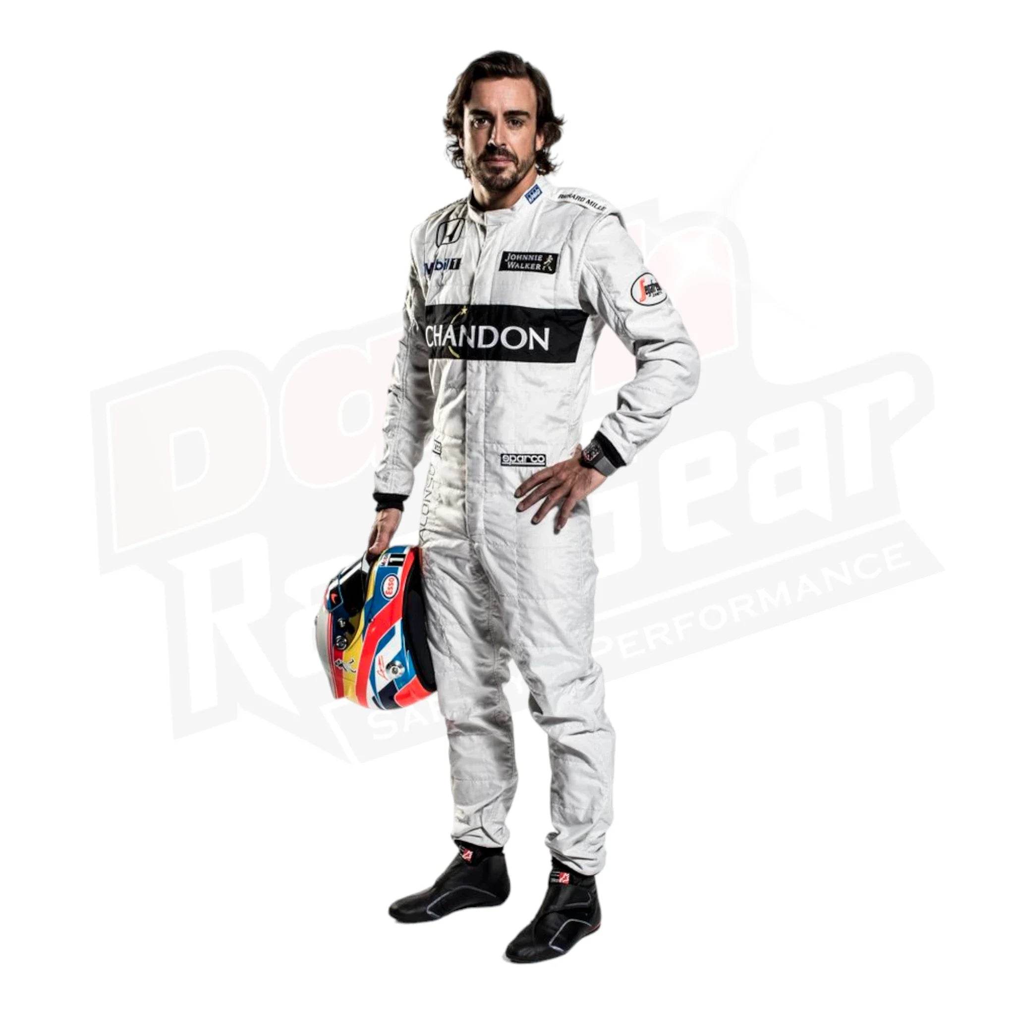2016 Fernando Alonso McLaren F1 Team Race Suit - Dash Racegear Store