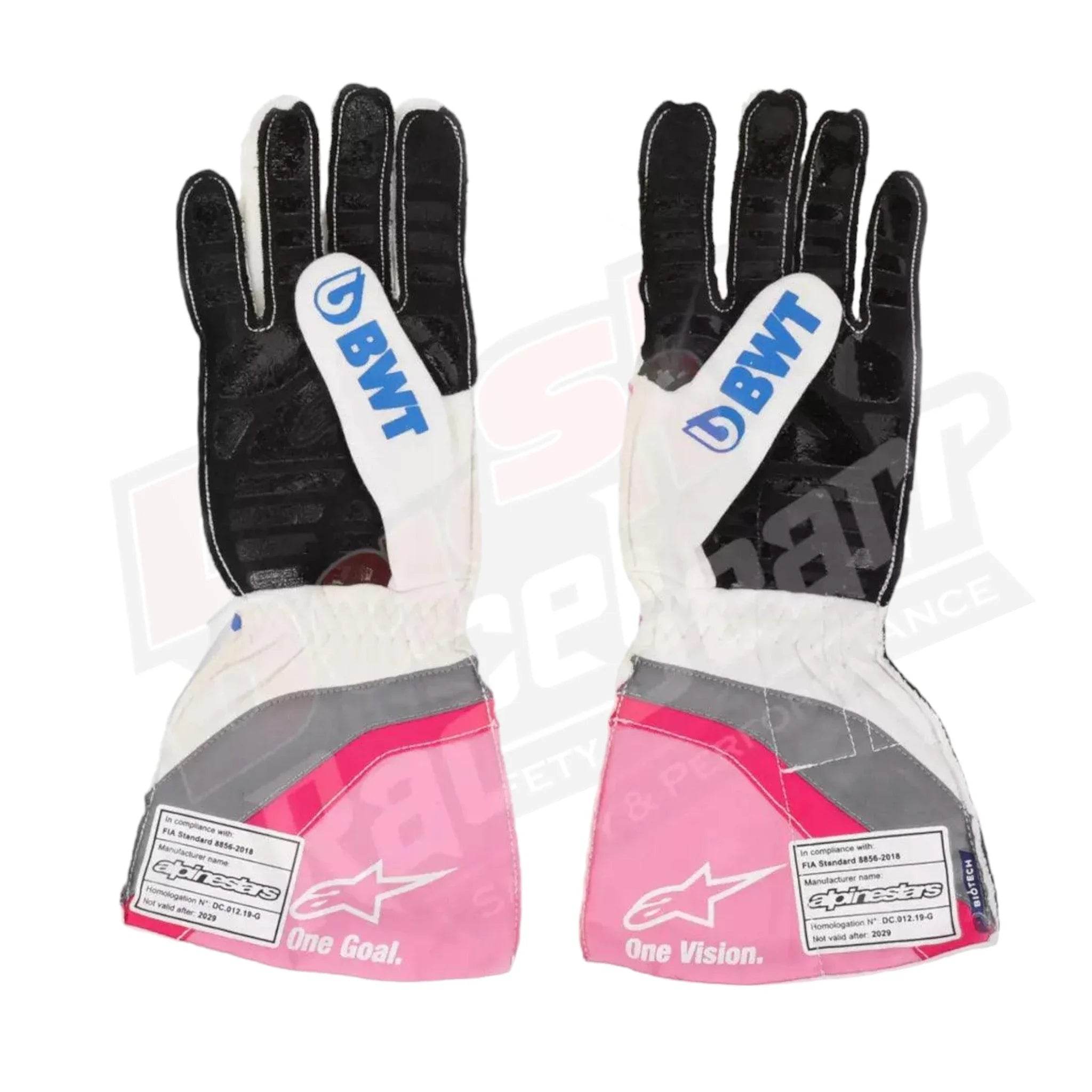2020 Sergio Pérez BWT F1 Team Race Gloves - Dash Racegear Store
