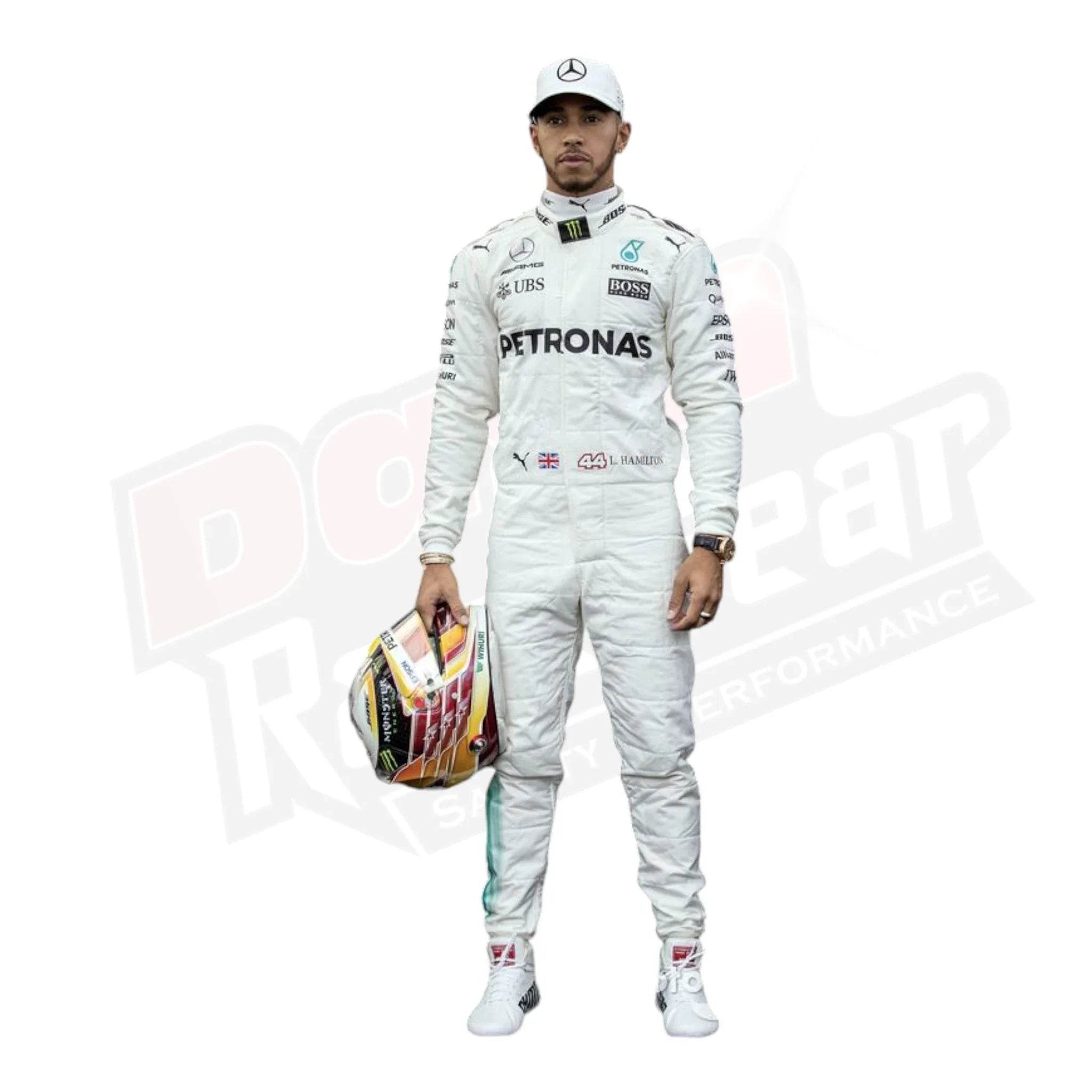 2017 Lewis Hamilton Mercedes-Benz F1 Printed Racing Suit - Dash Racegear Store