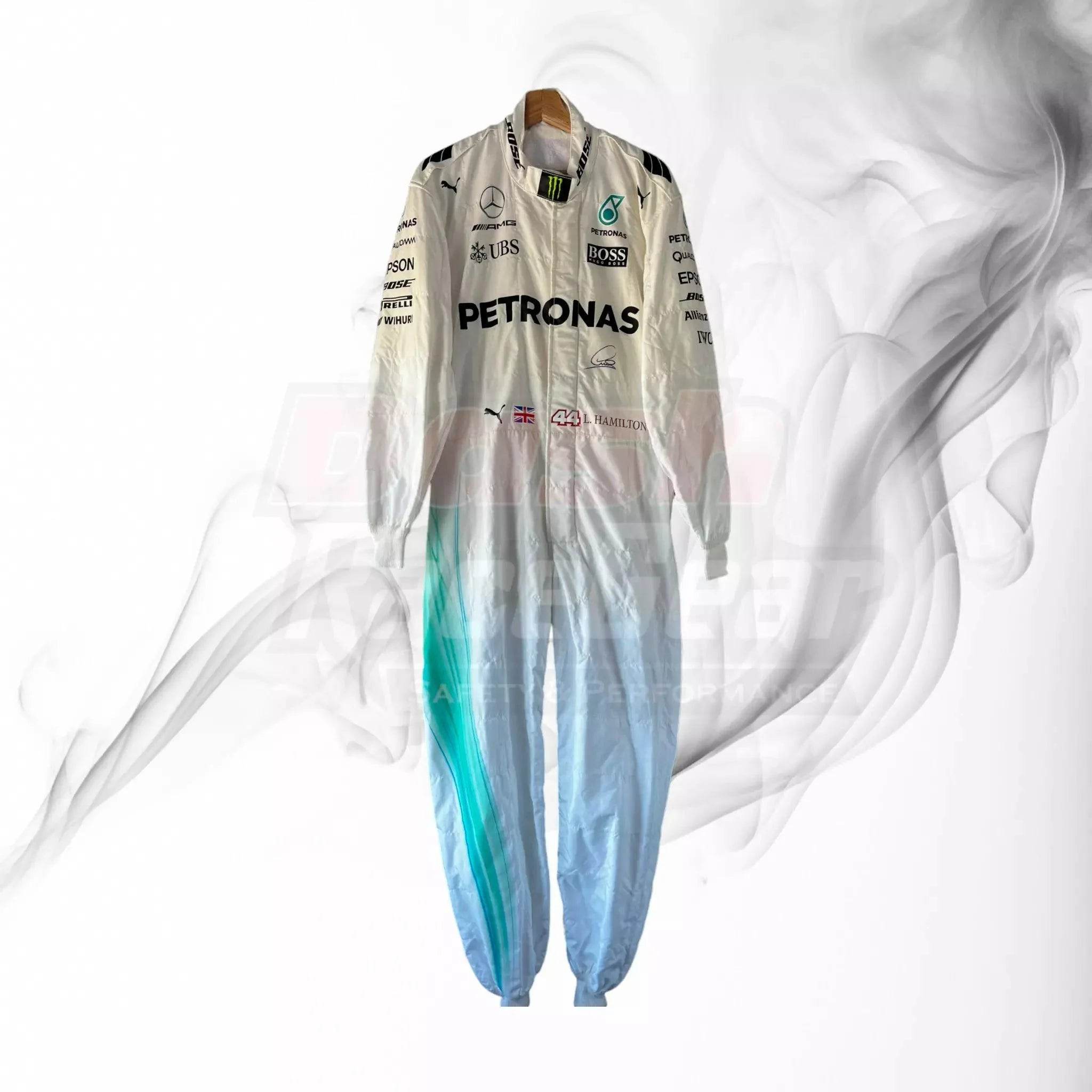 2017 Lewis Hamilton Mercedes-Benz F1 Printed Racing Suit - Dash Racegear Store