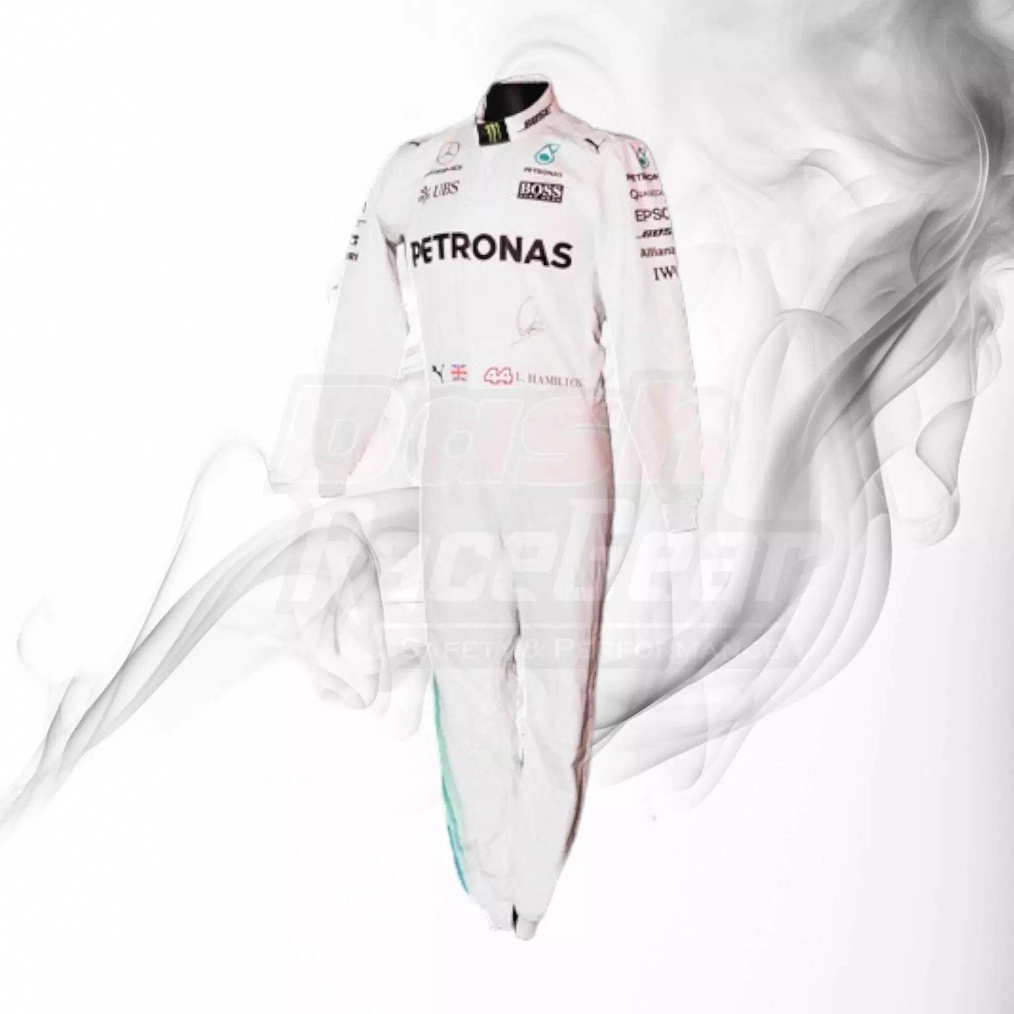 2017 Lewis Hamilton Mercedes-Benz F1 Printed Racing Suit - Dash Racegear Store