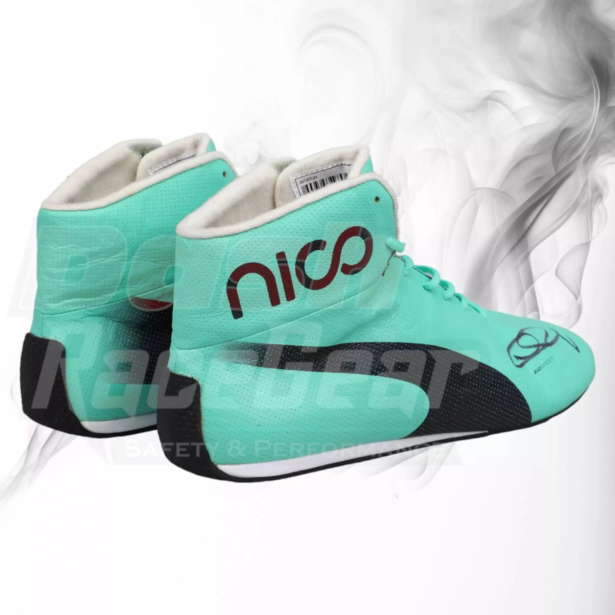 2017 NICO ROSBERG SPEC EVENT F1 Race BOOTS - Dash Racegear 