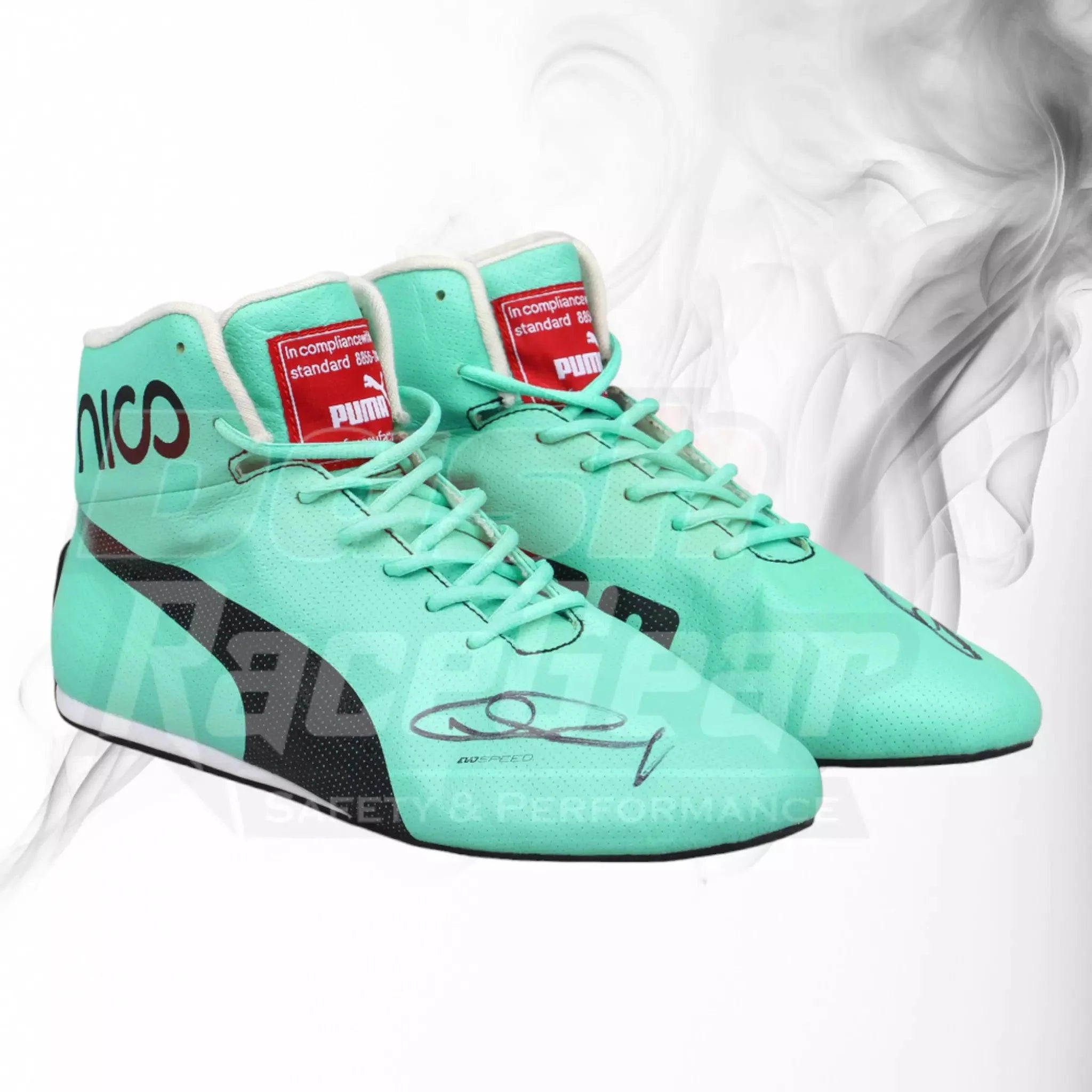 2017 NICO ROSBERG SPEC EVENT F1 Race BOOTS - Dash Racegear 