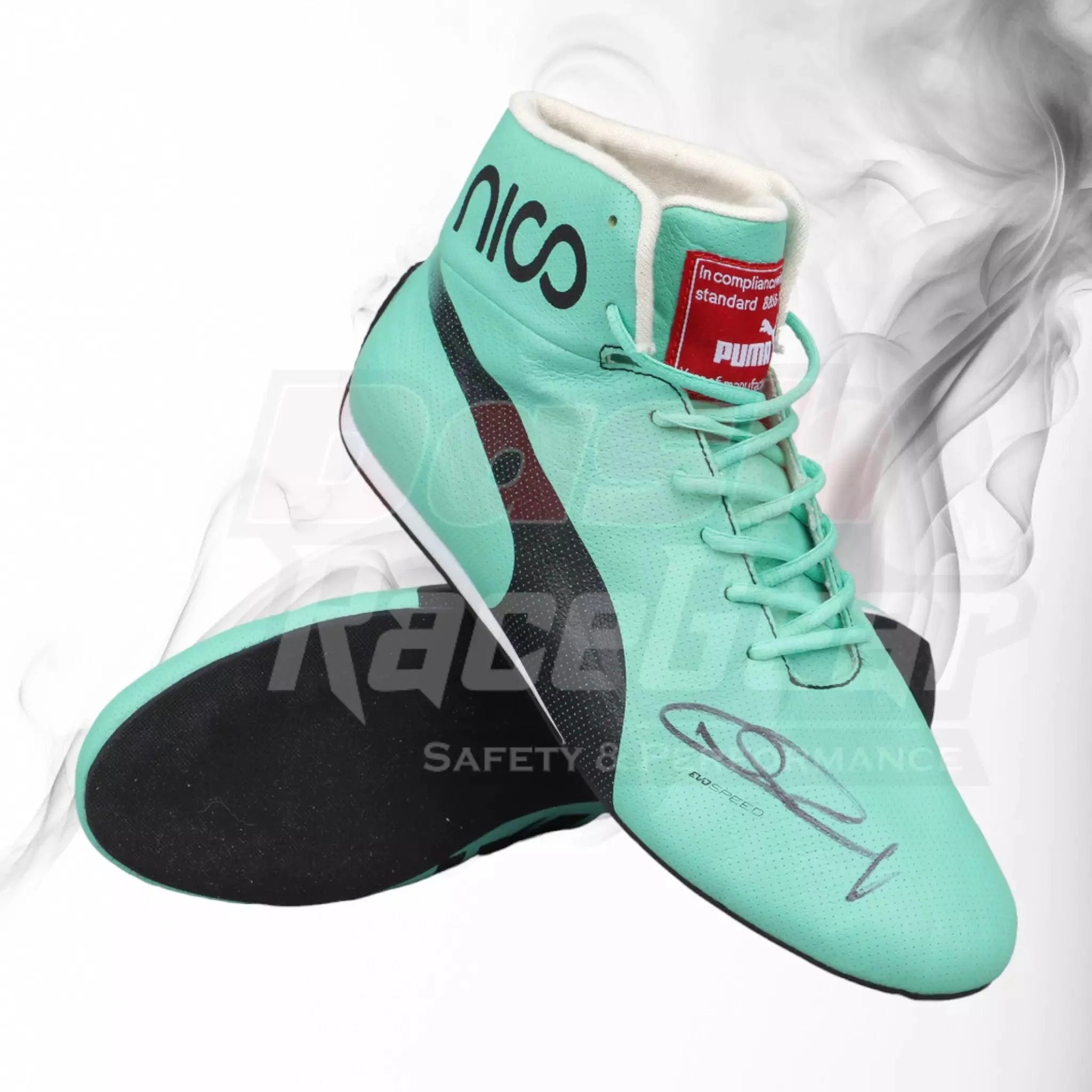 2017 NICO ROSBERG SPEC EVENT F1 Race BOOTS - Dash Racegear 