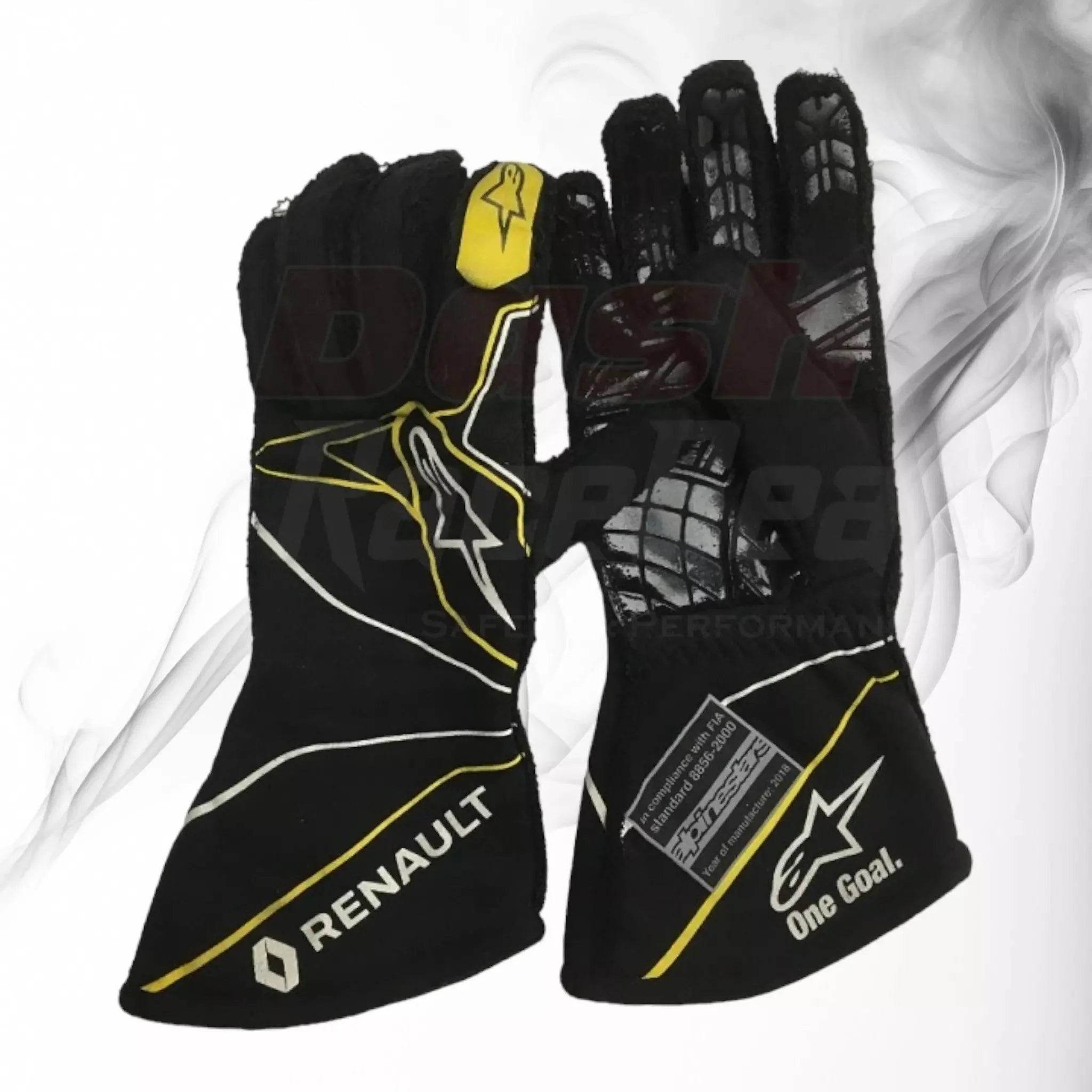 2018 Carlos Sainz Renault F1 Team Race Gloves - Dash Racegear Store