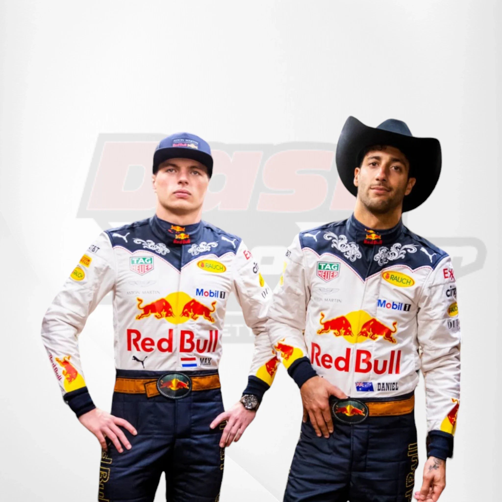2018 Max Verstappen Daniel Ricciardo F1 Team Race suit -  Austin Special Edition