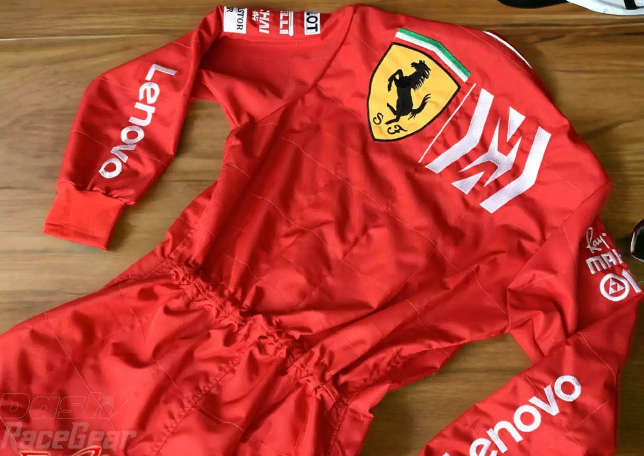 2019 Charles Leclerc Ferrari Mission Winnow F1 Embroidered Racing Suit - Dash Racegear Store