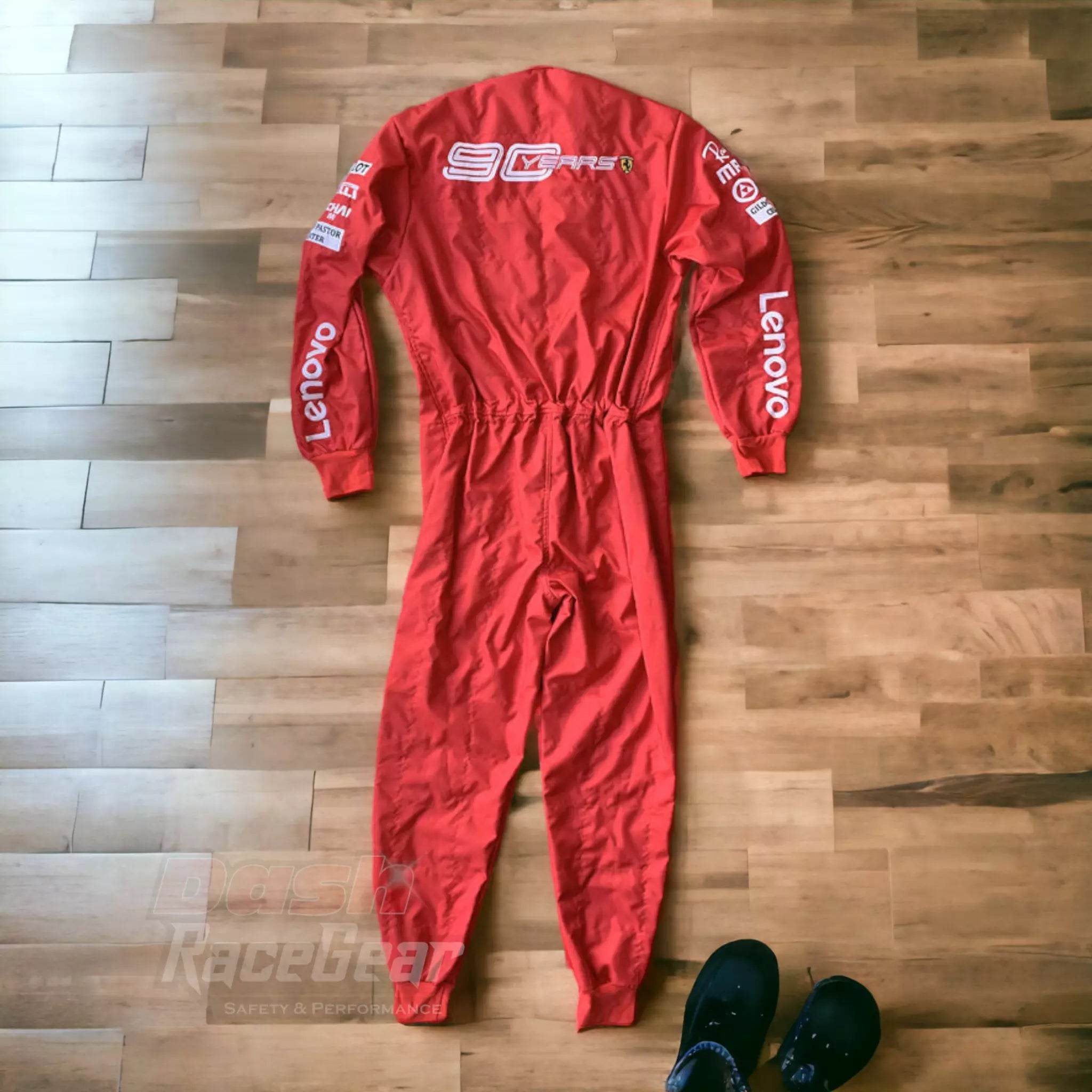 2019 Charles Leclerc Scuderia Ferrari 90 Years Embroided Racing Suit - Dash Racegear Store