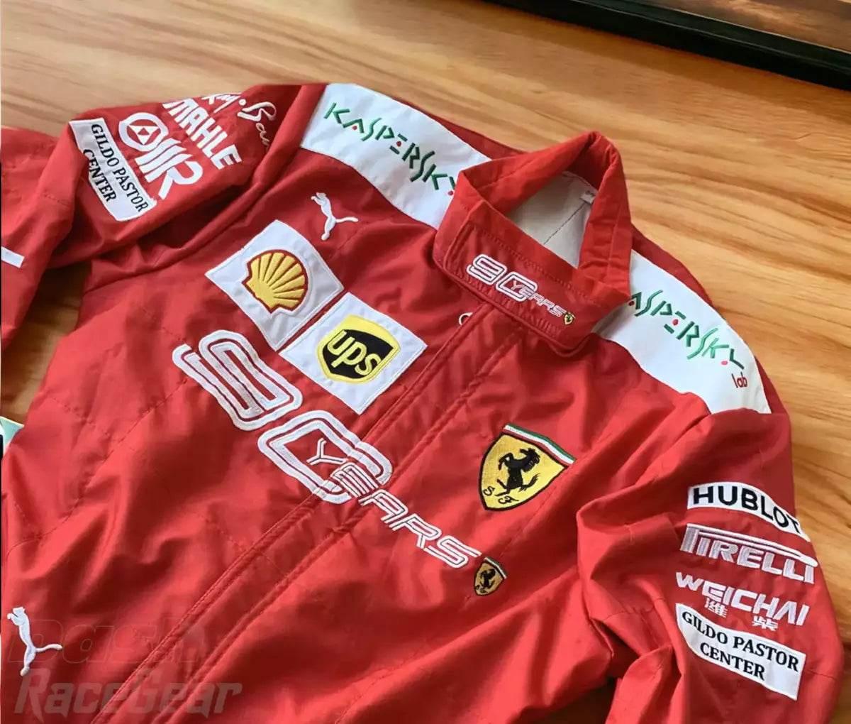 2019 Charles Leclerc Scuderia Ferrari 90 Years Embroided Racing Suit - Dash Racegear Store
