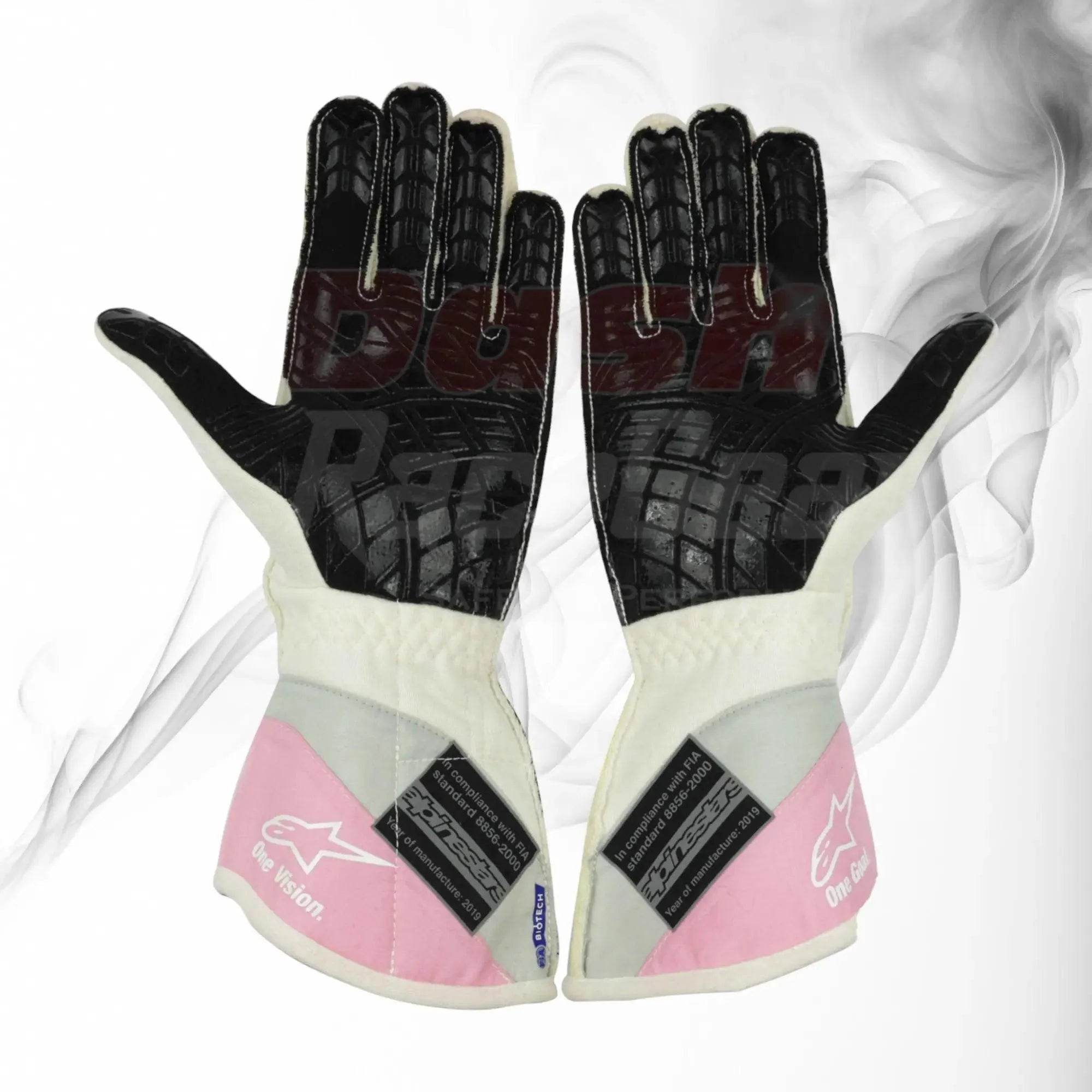 2019 Lance Stroll BWT Race Spec Racing Point F1 Gloves - Dash Racegear Store