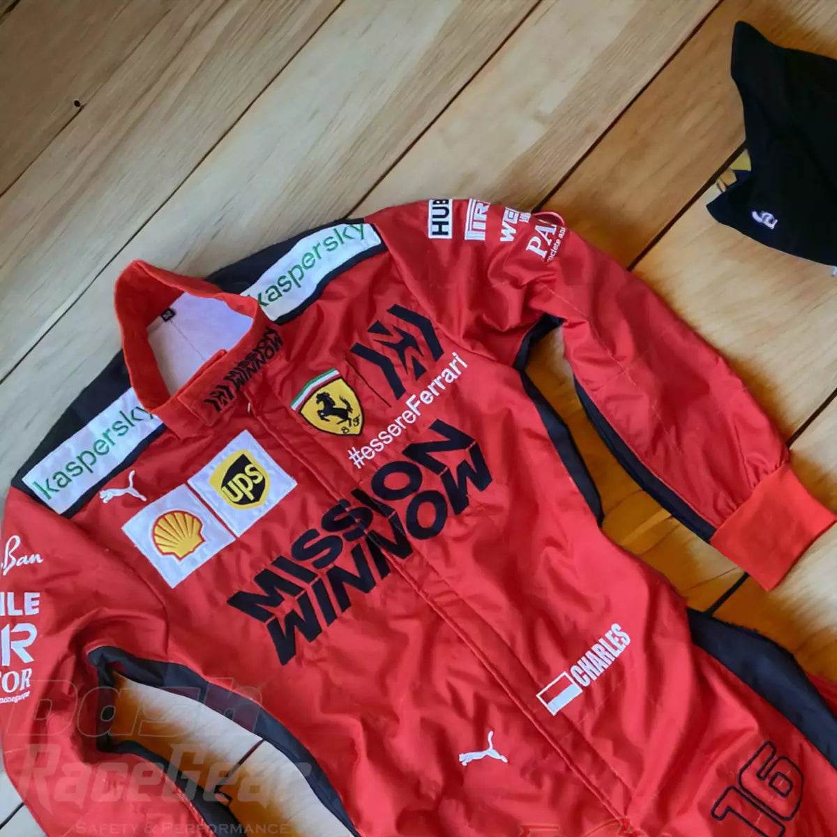 2020 Charles Leclerc Ferrari Mission Winnow F1 Embroidered Racing Suit - Dash Racegear Store