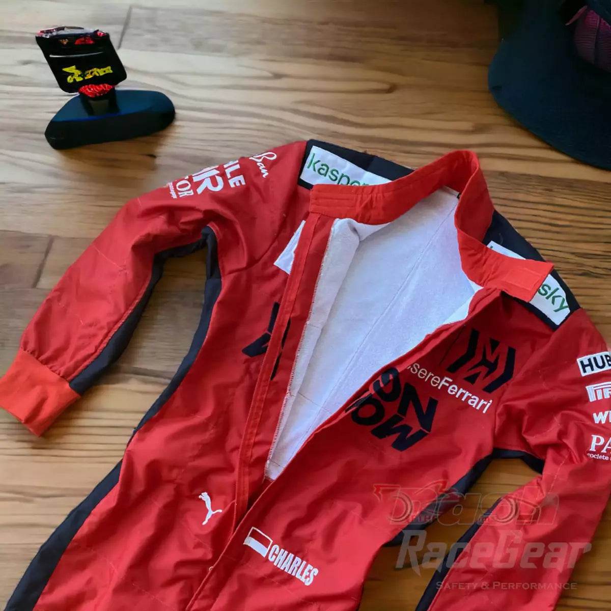 2020 Charles Leclerc Ferrari Mission Winnow F1 Embroidered Racing Suit - Dash Racegear Store