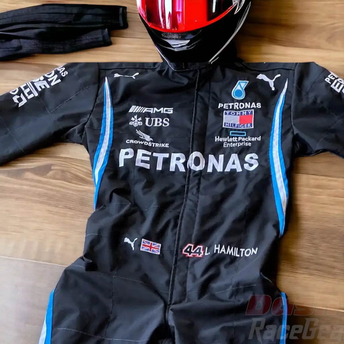 2020 Lewis Hamilton Mercedes AMG F1 Embroidery Race Suit - Dash Racegear Store