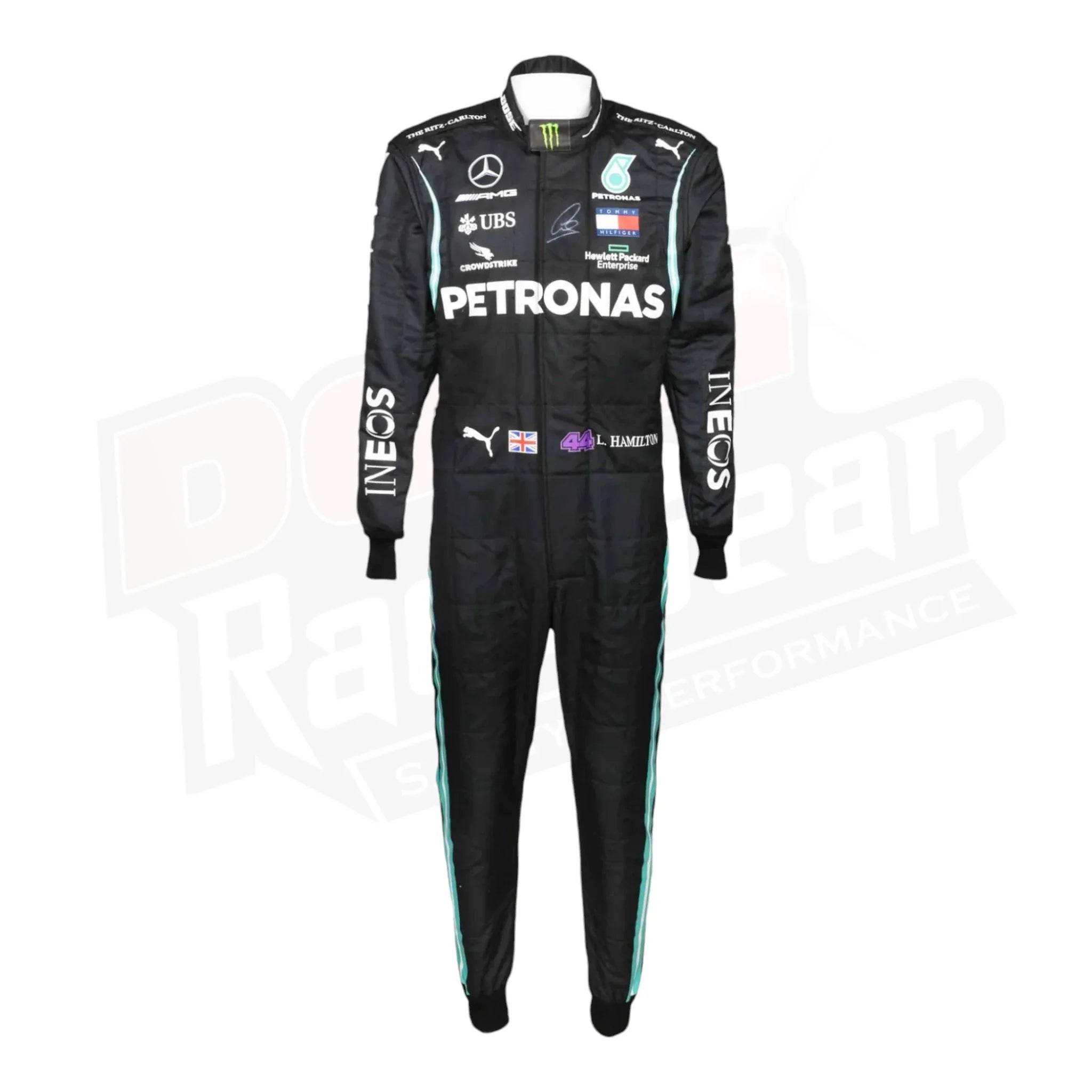 2020 Lewis Hamilton Mercedes AMG F1 Replica Race Suit KIDS - Dash Racegear Store
