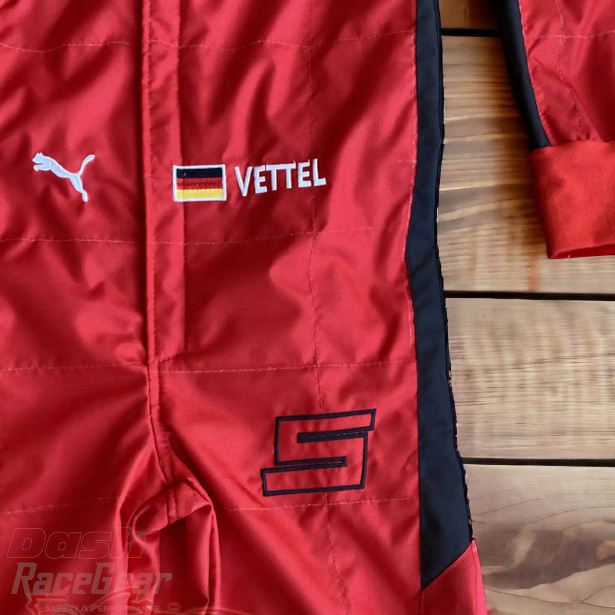 2020 Sebastian Vettel Ferrari Mission Winnow F1 Embroidered Racing suit - Dash Racegear Store