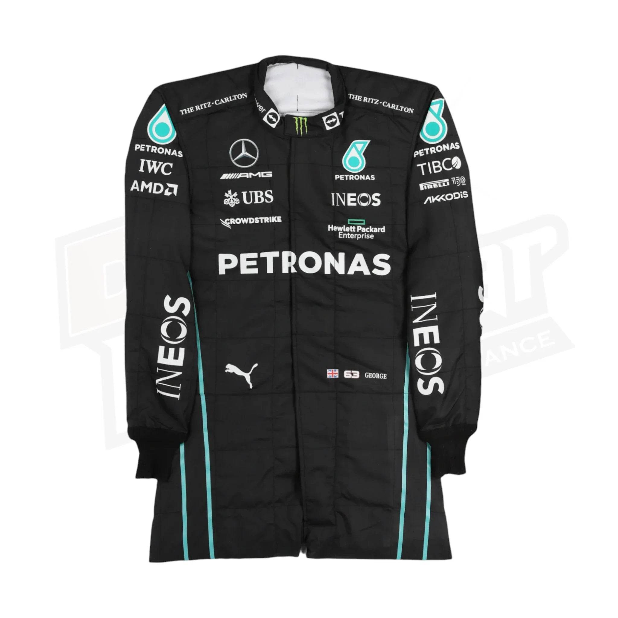 2022 George Russell Mercedes-AMG Petronas F1 Team Replica Race Suit - Dash Racegear Store