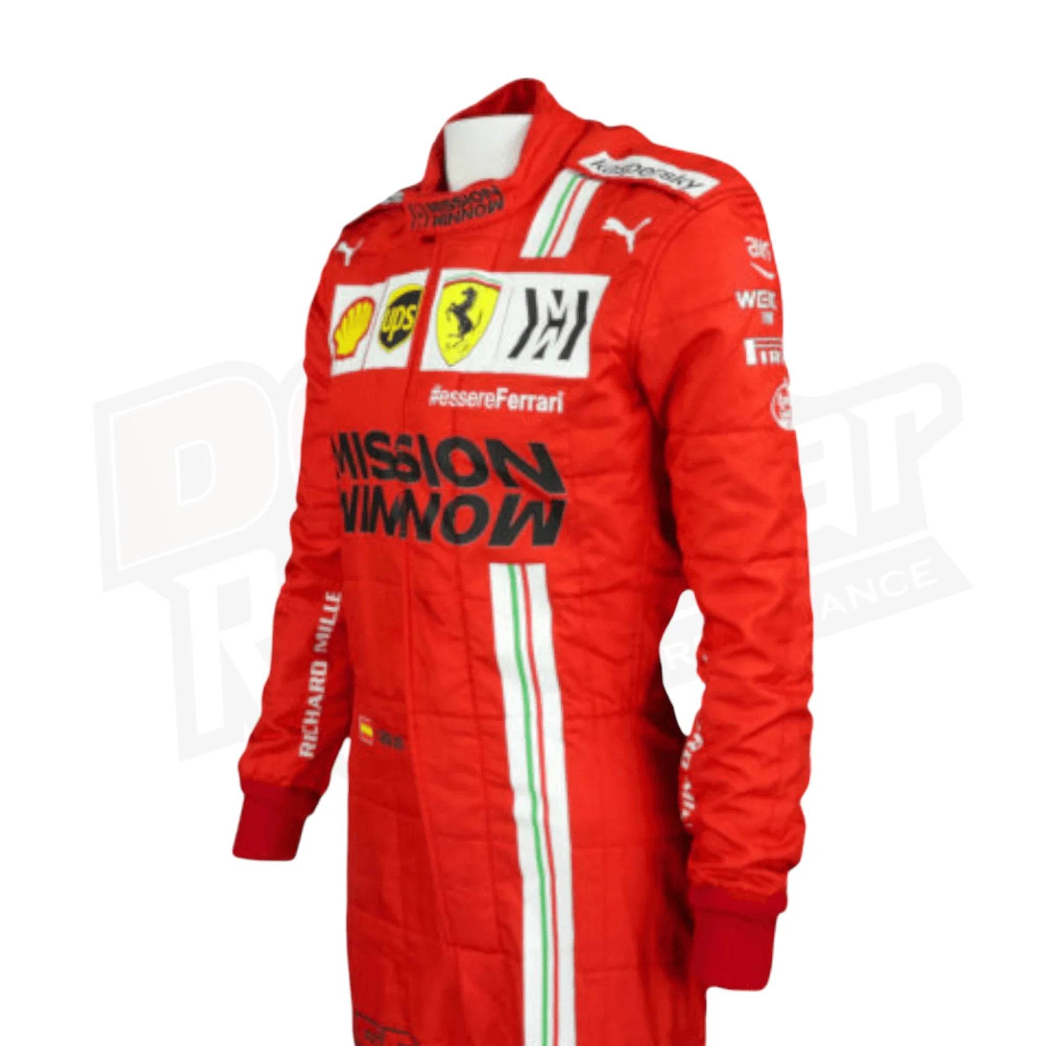 2021 Carlos Sainz Race Scuderia Ferrari F1 Suit KIDS - Dash Racegear Store