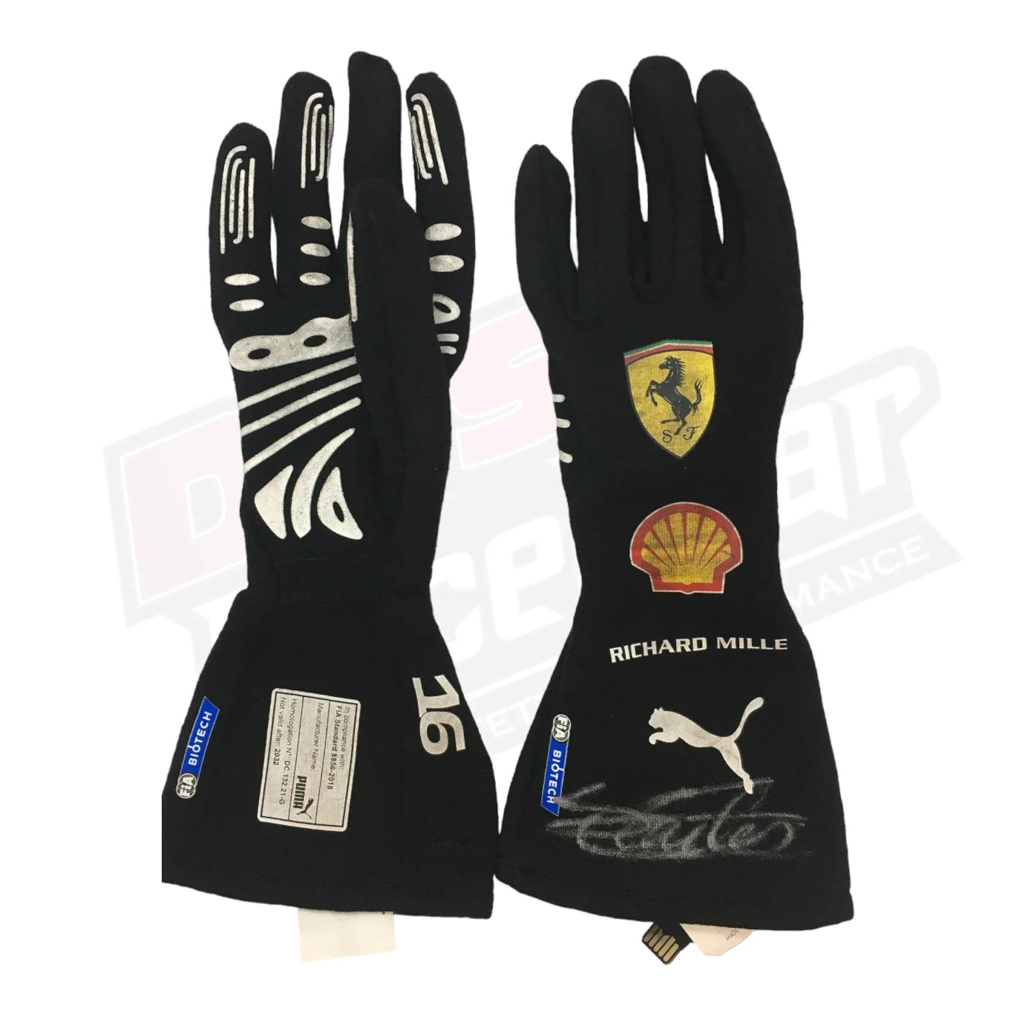 2021 Charles Leclerc Ferrari Monaco GP F1 gloves - Dash Racegear Store