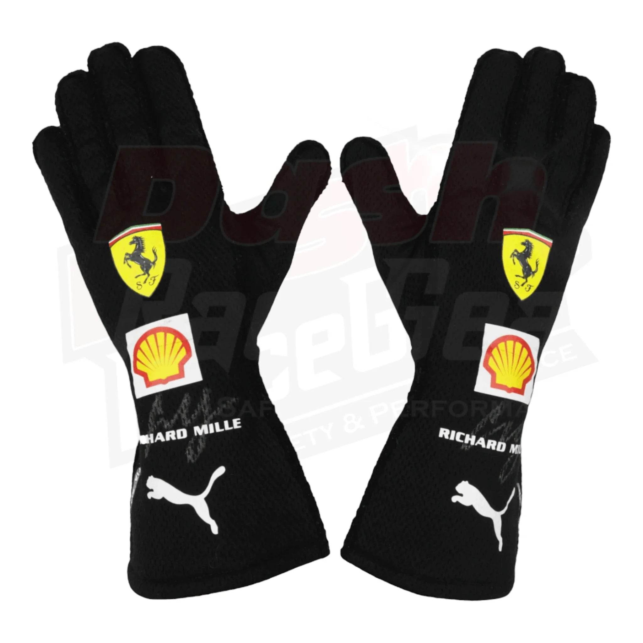2021 Charles Leclerc Richard Mille Scuderia Ferrari Formula 1 Gloves - Dash Racegear Store
