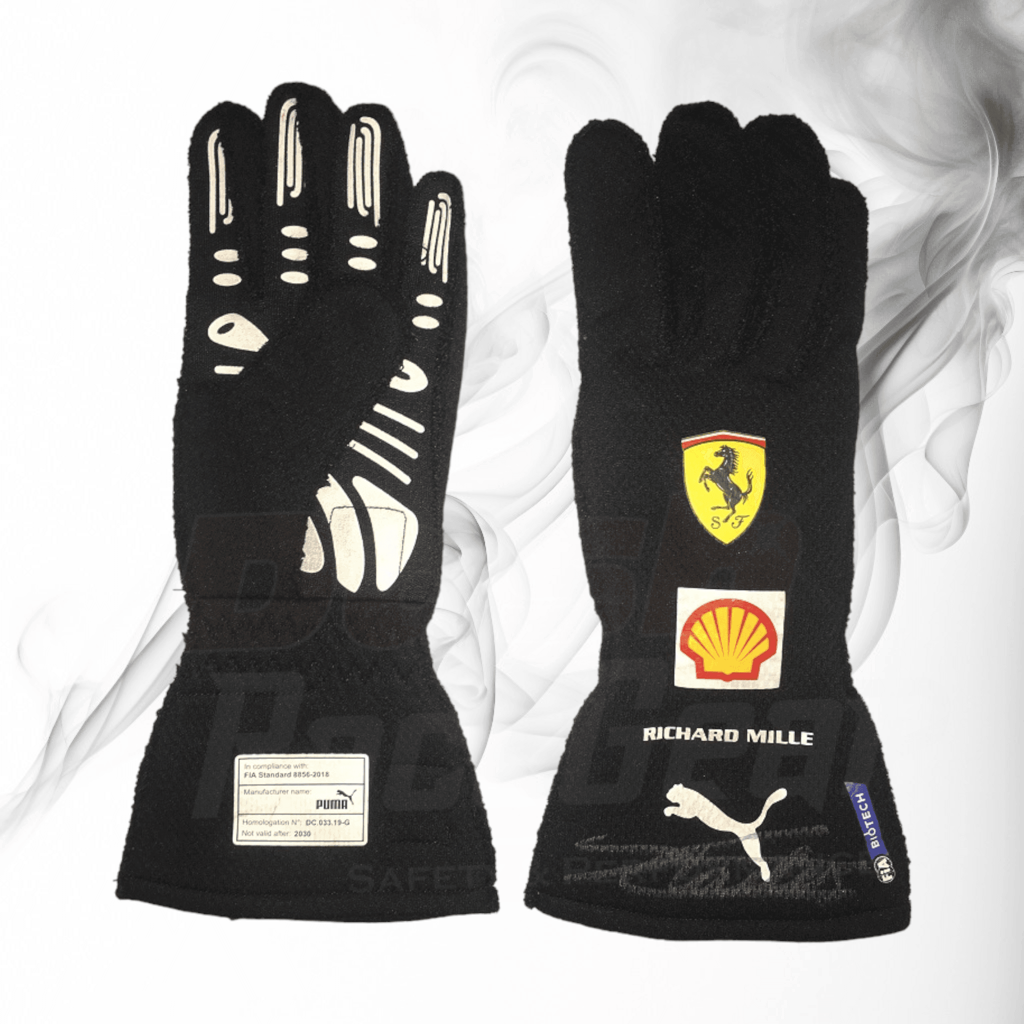 2021 Charles Leclerc Richard Mille Scuderia Ferrari Formula 1 Gloves - Dash Racegear Store