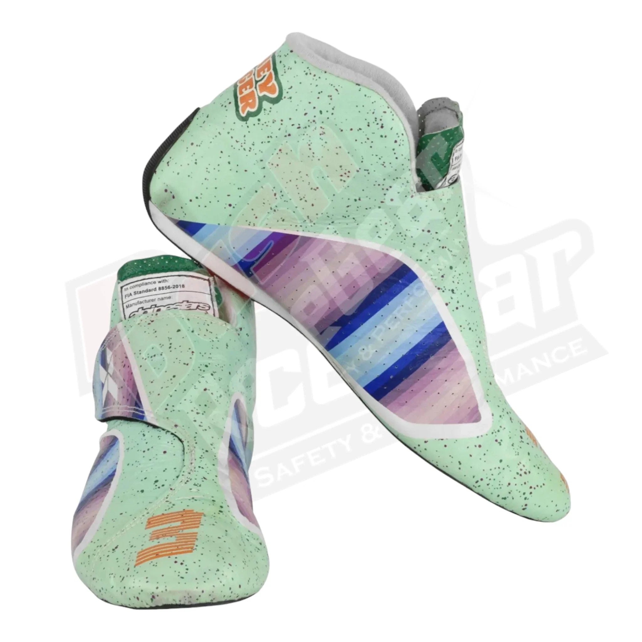 2021 Daniel Ricciardo Honey Badge McLaren F1 Boots - Dash Racegear Store